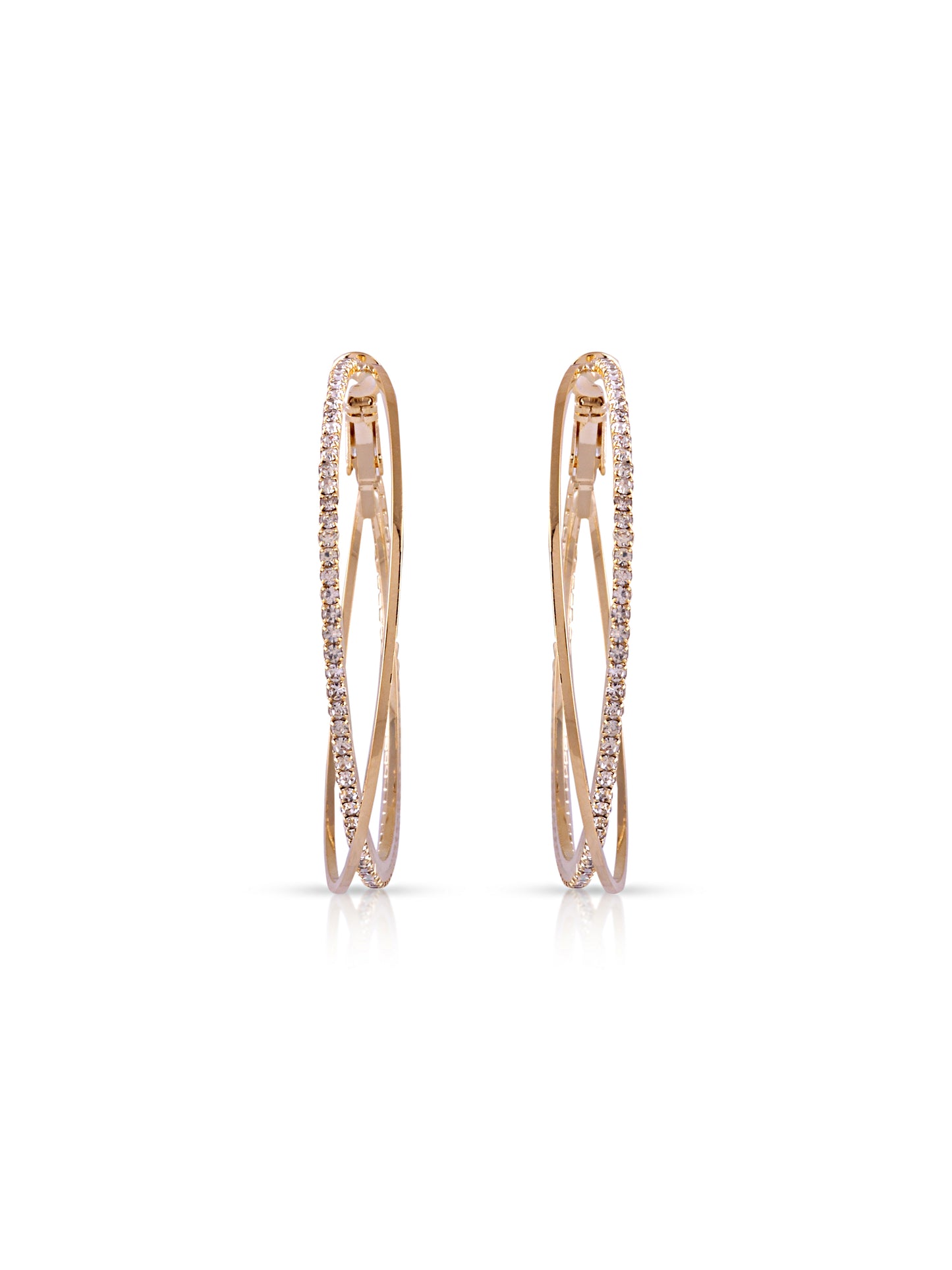 Intersect Gold Hoops