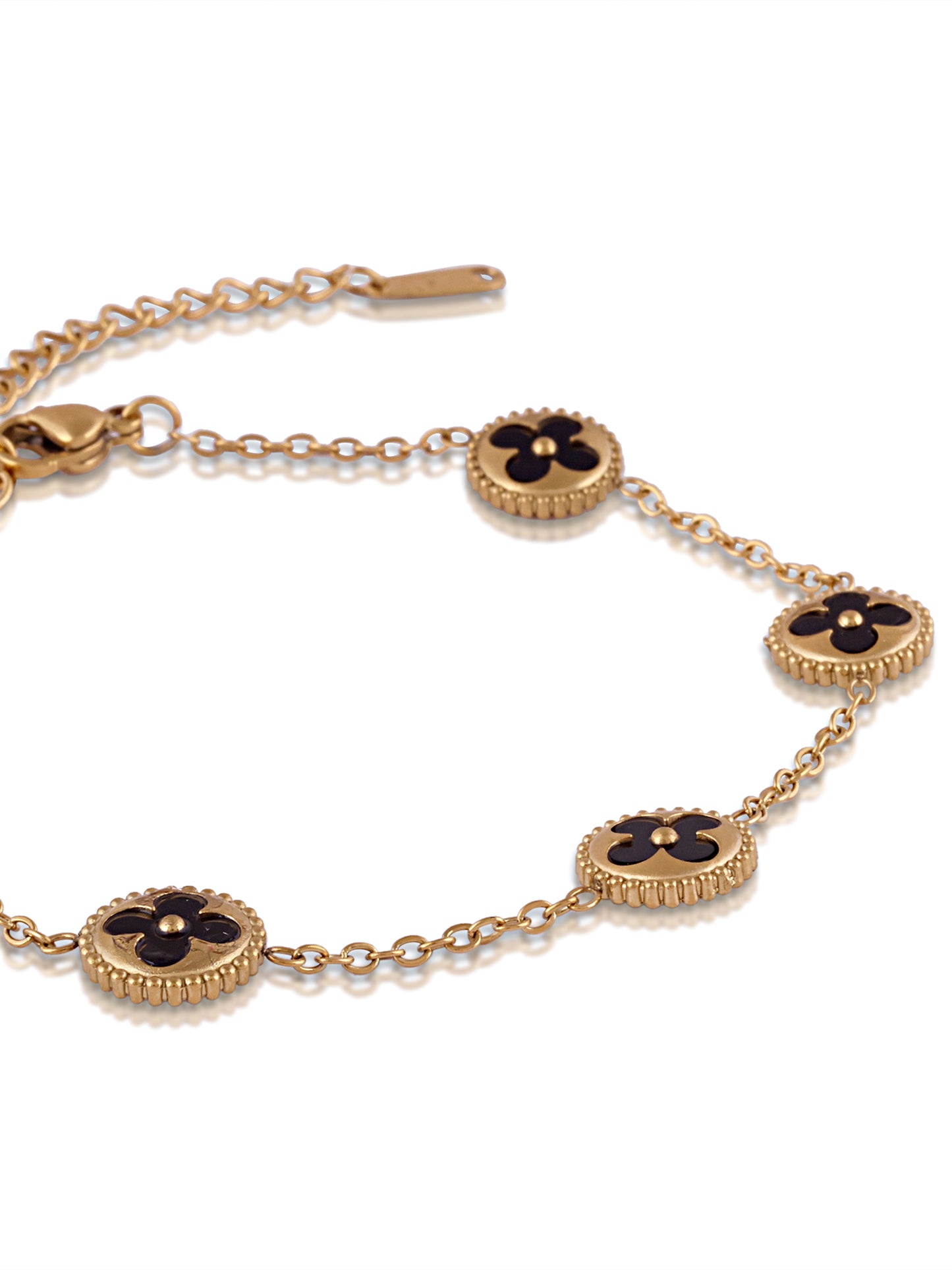 Midnight Bloom Chain Bracelet