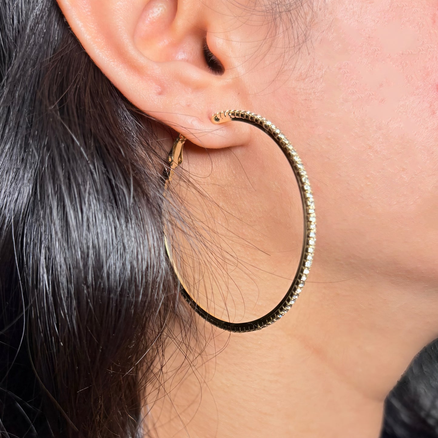 Luna Studded Hoops