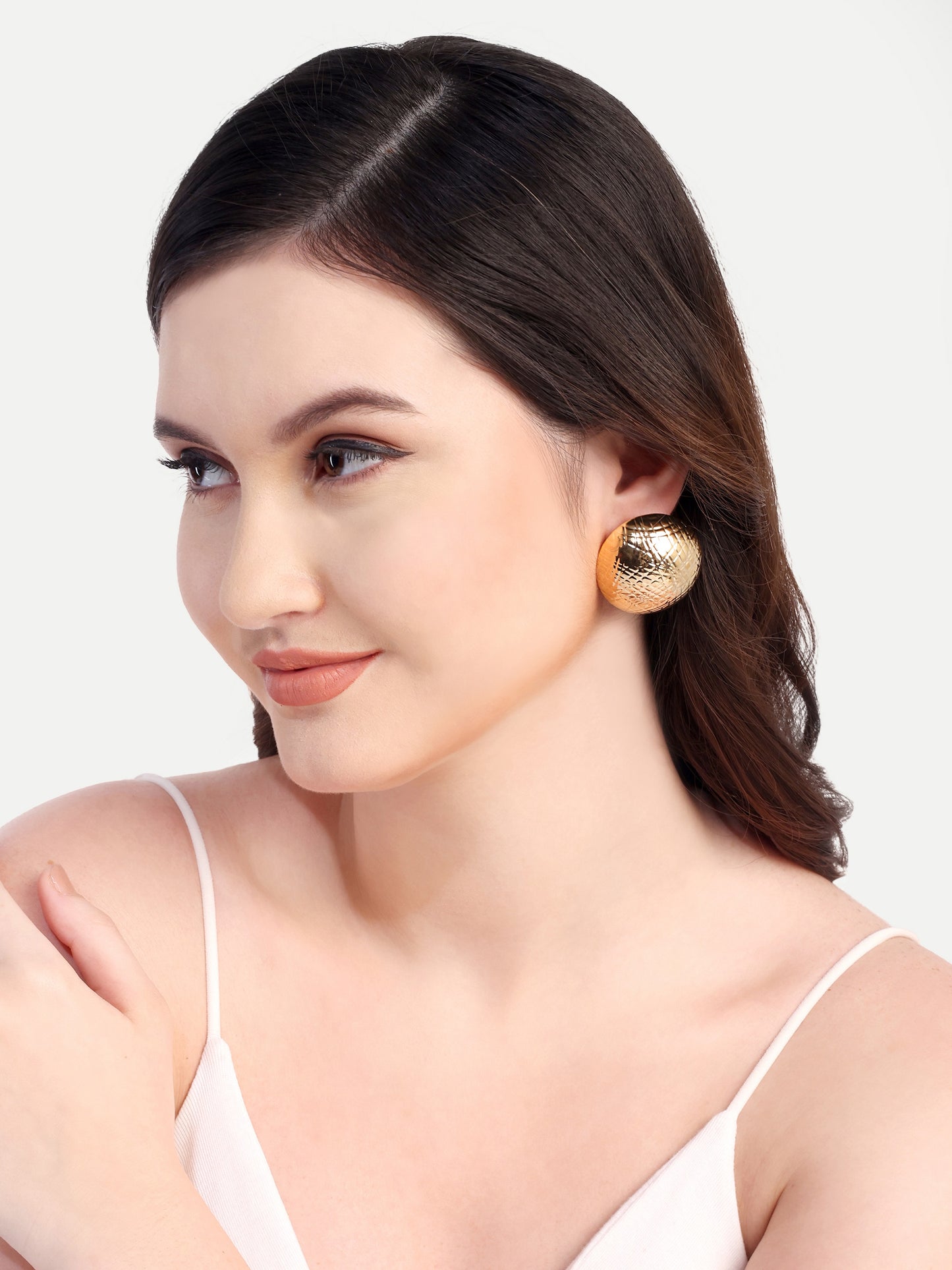 Golden Sphere Earrings