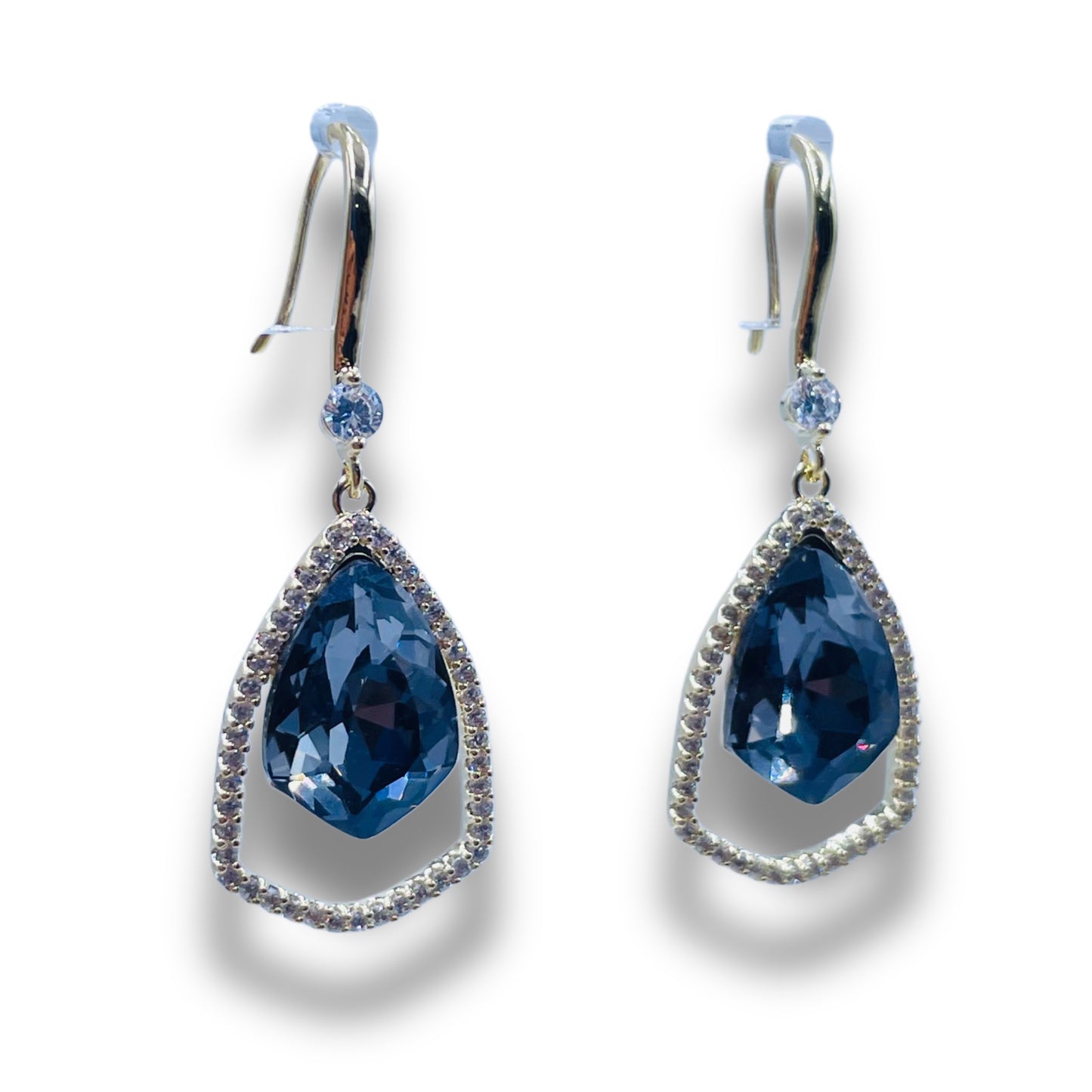 Blue Mirage Drop Earrings
