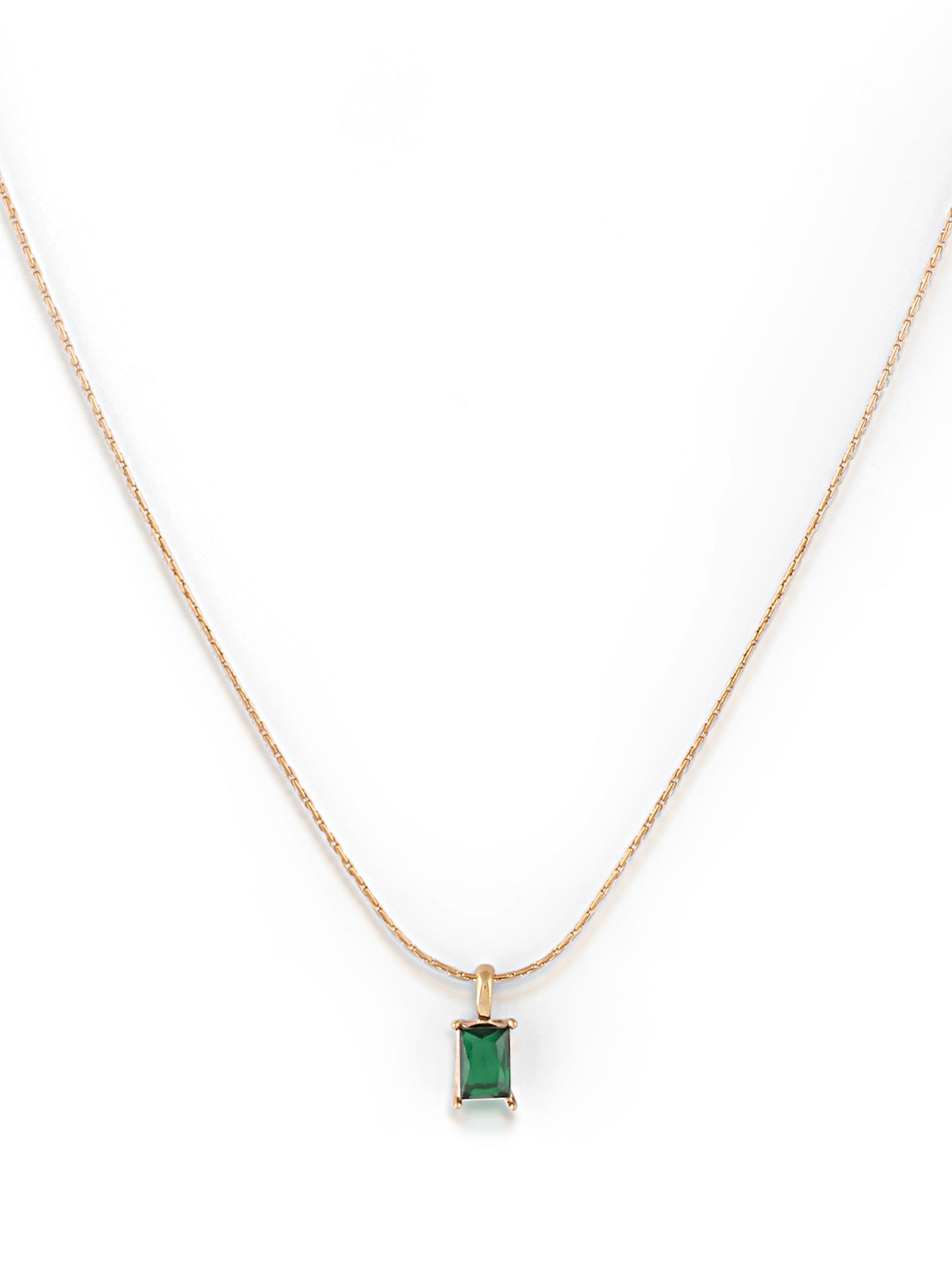 Minimal Emerald Necklace