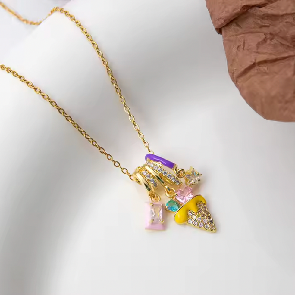 Ice Cream Charm Necklace