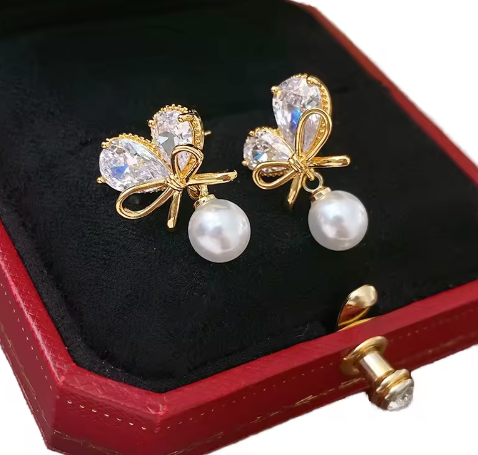 Grace Knot Pearl Earrings - XUPING