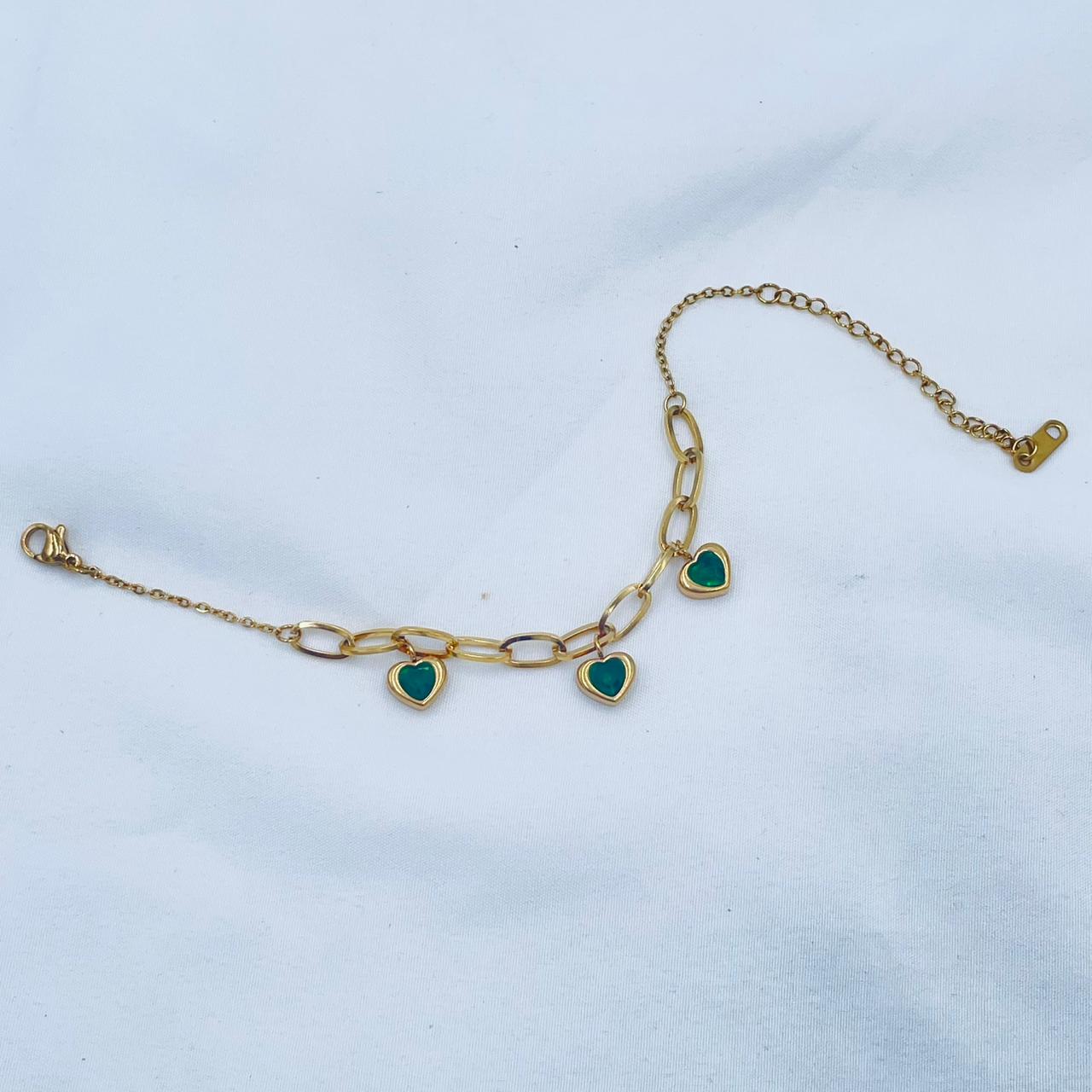 Emerald Trio Bracelet