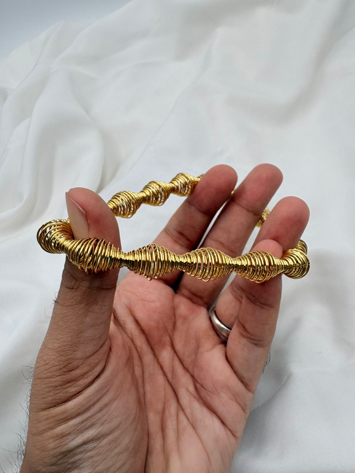 Spiral Coiled Bracelet