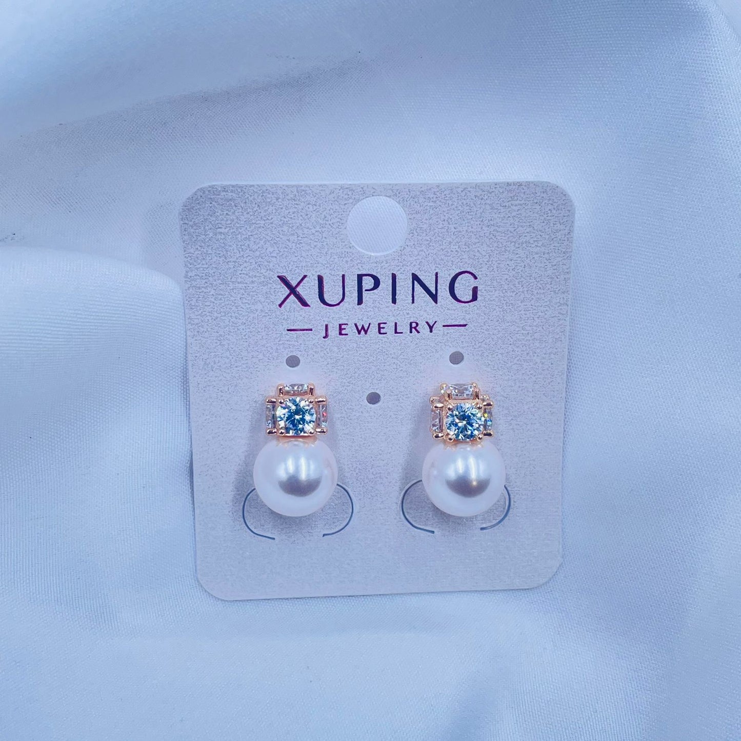 Cz and pearl Earrings- XUPING