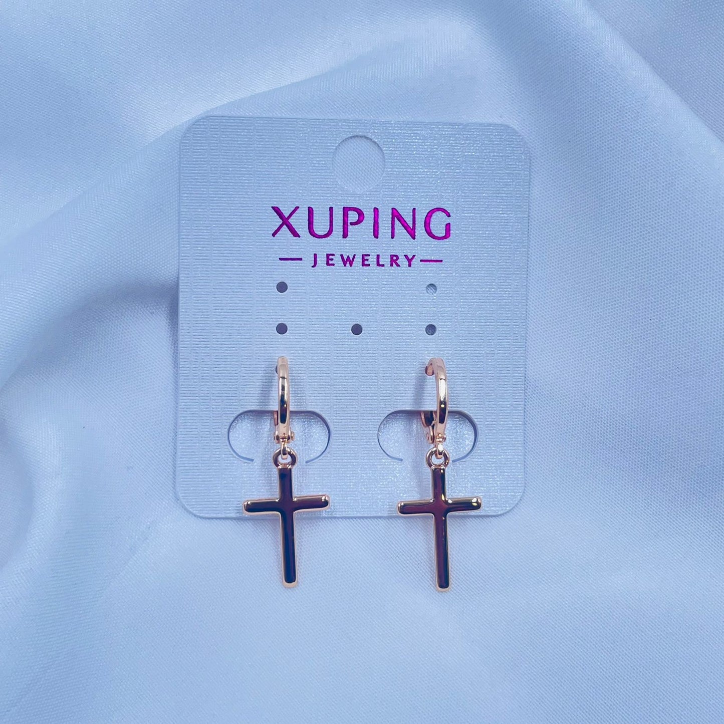 Shimmer Hoops Earrings- XUPING