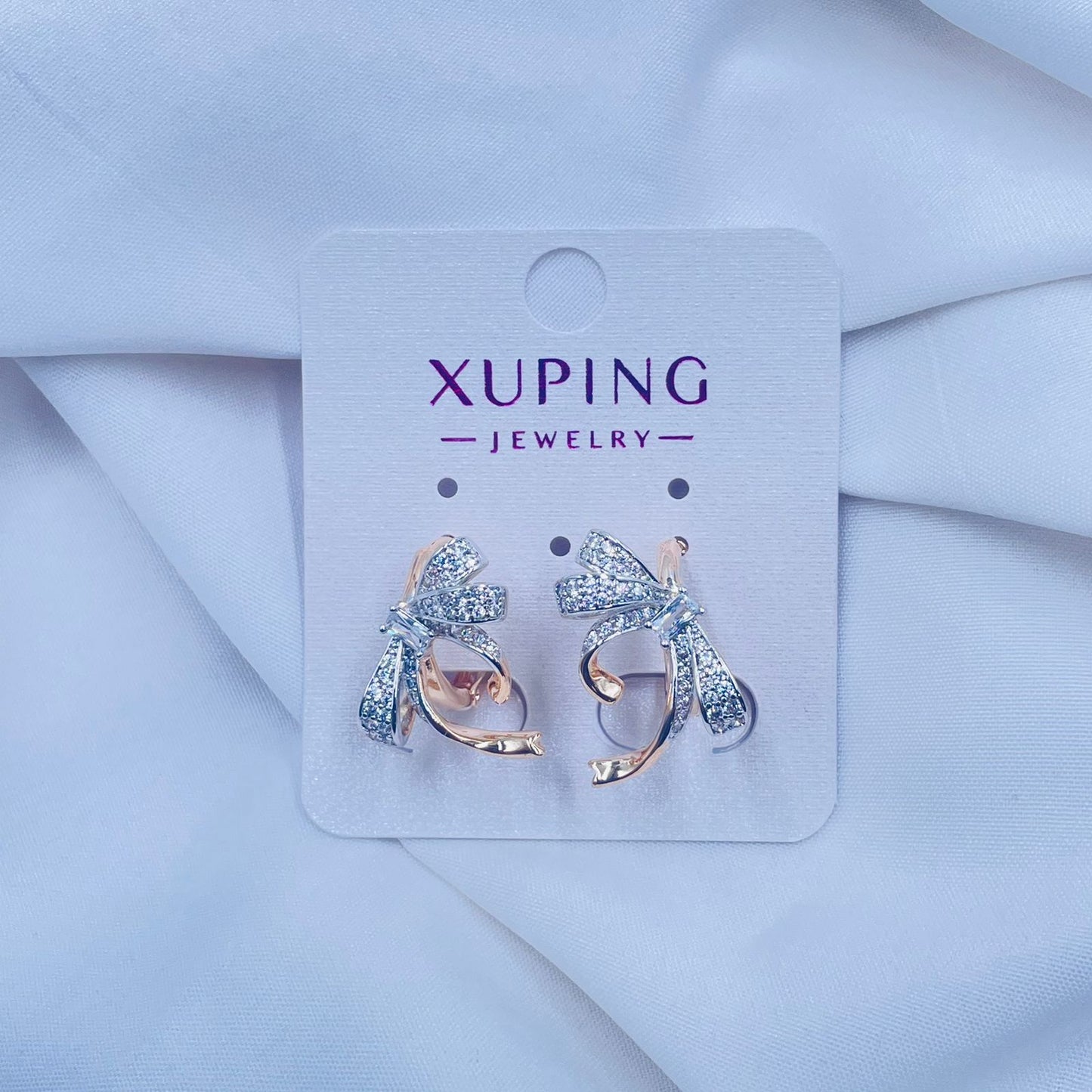Bow Sparkle Earrings- XUPING