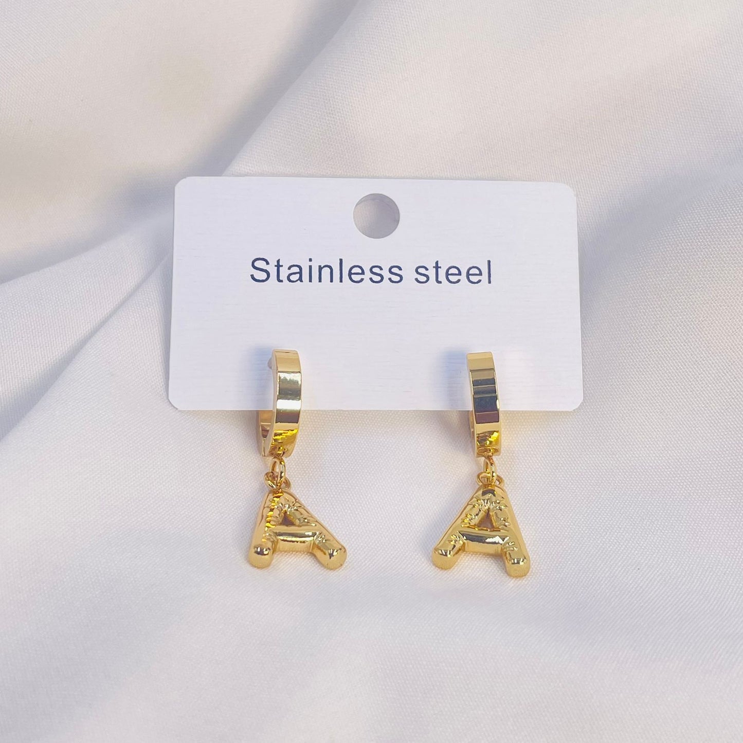 Alphabets Hoops Earrings