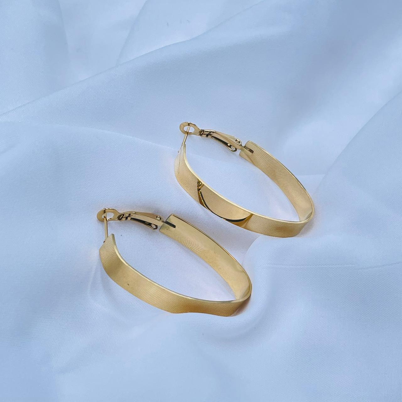 Golden Hoops Earrings