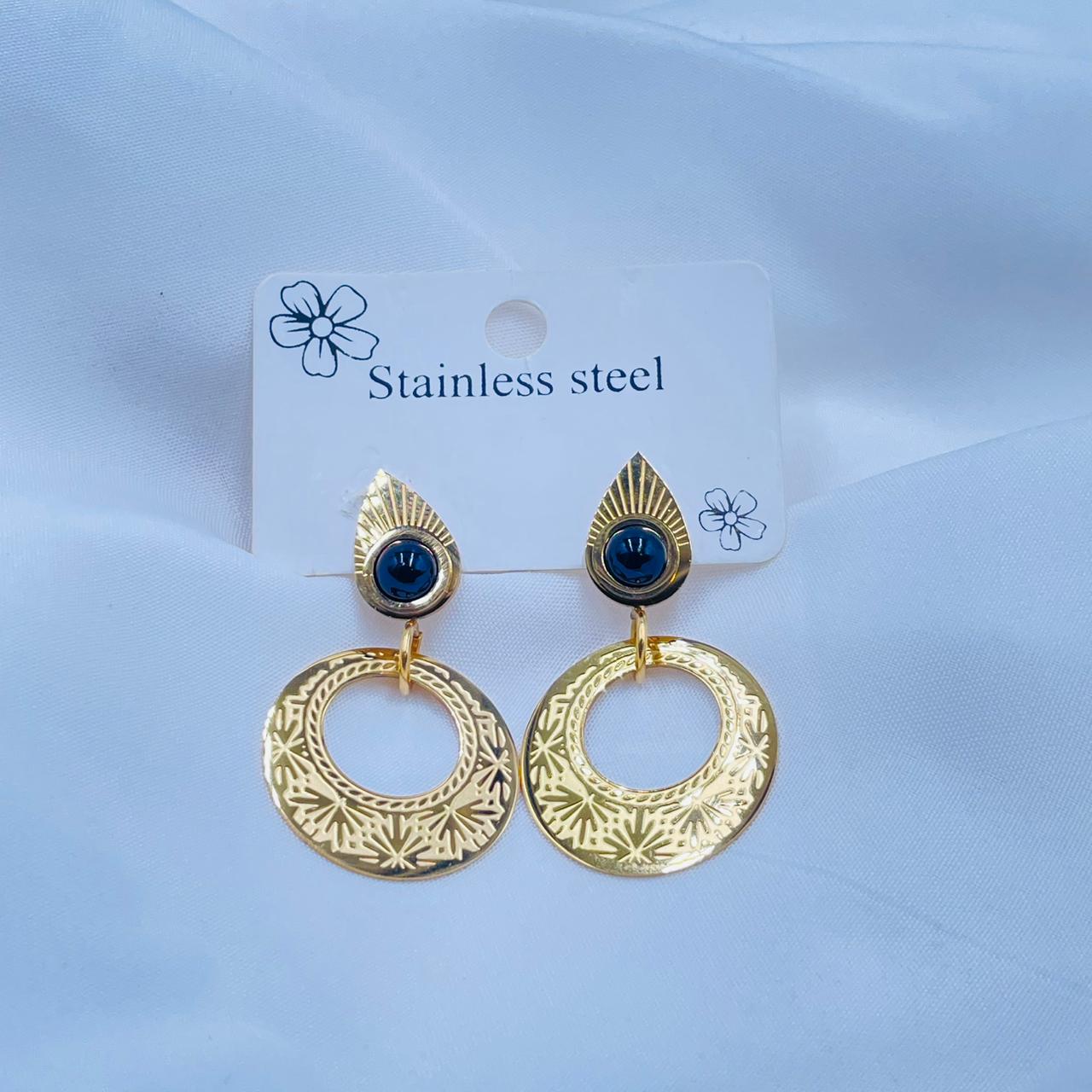 Black Bloom Earrings