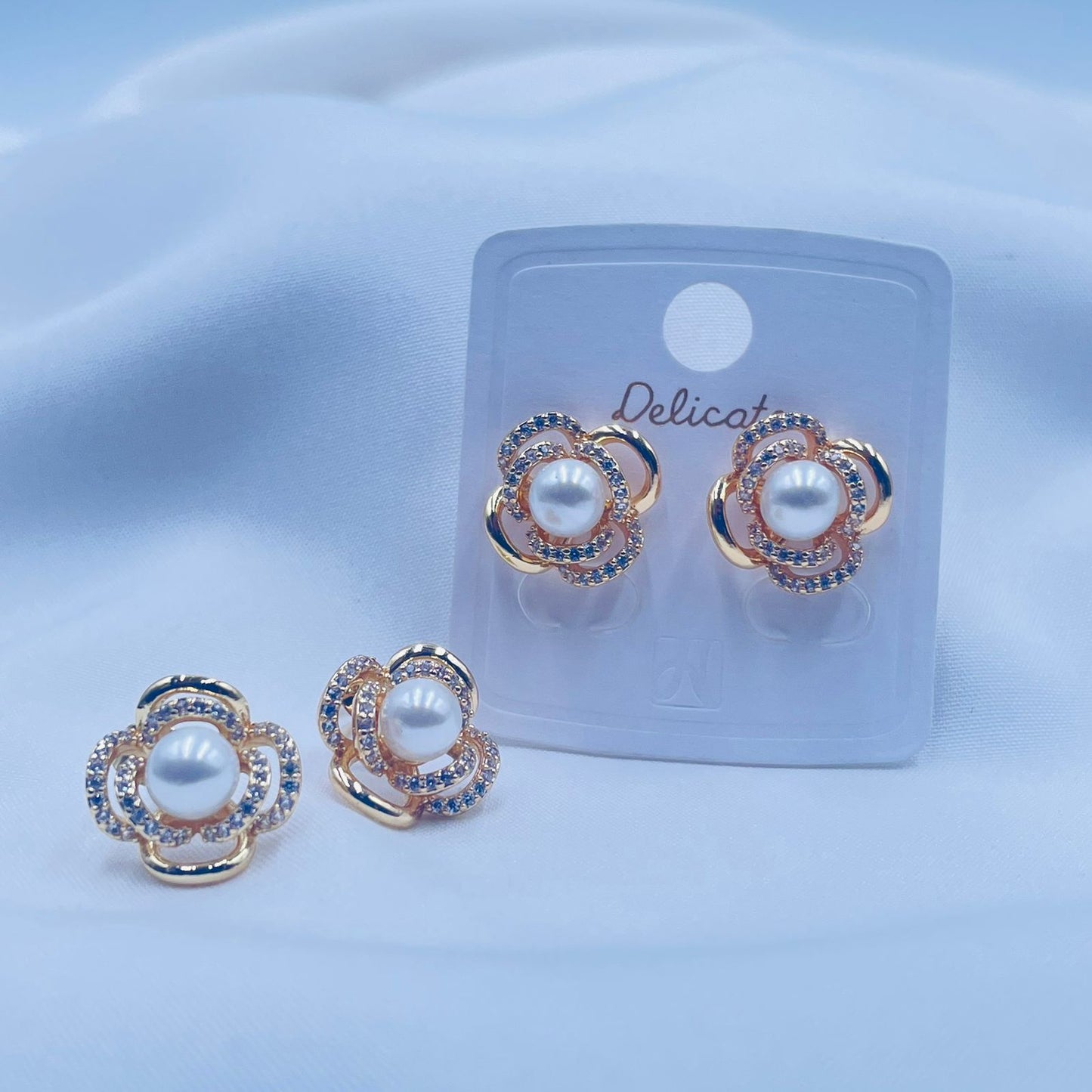 Pearl Blossom Earrings