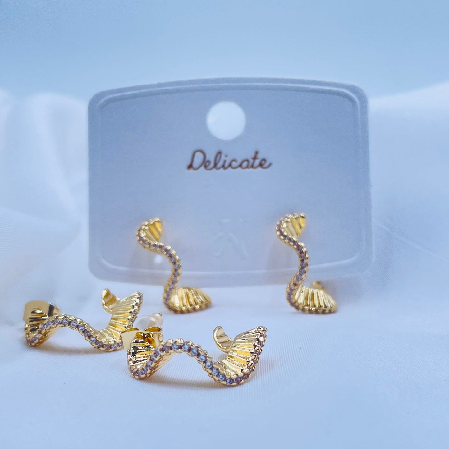 Golden Swirls Earrings