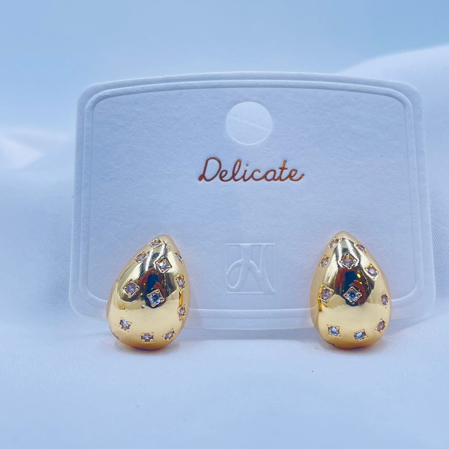 Gold Teardrop Earrings