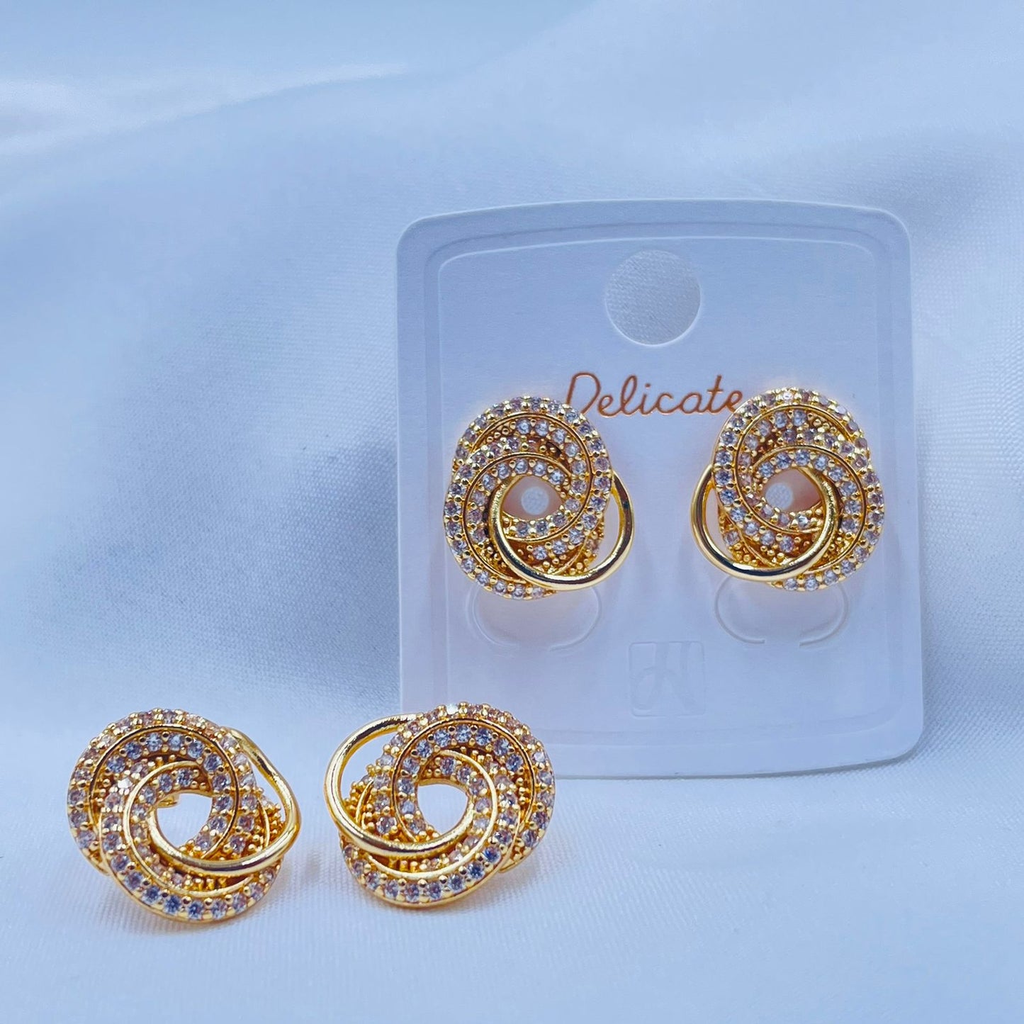 Gold Spiral Earrings