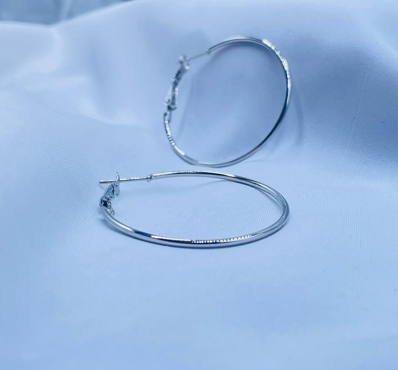 Silver Hoop Earrings
