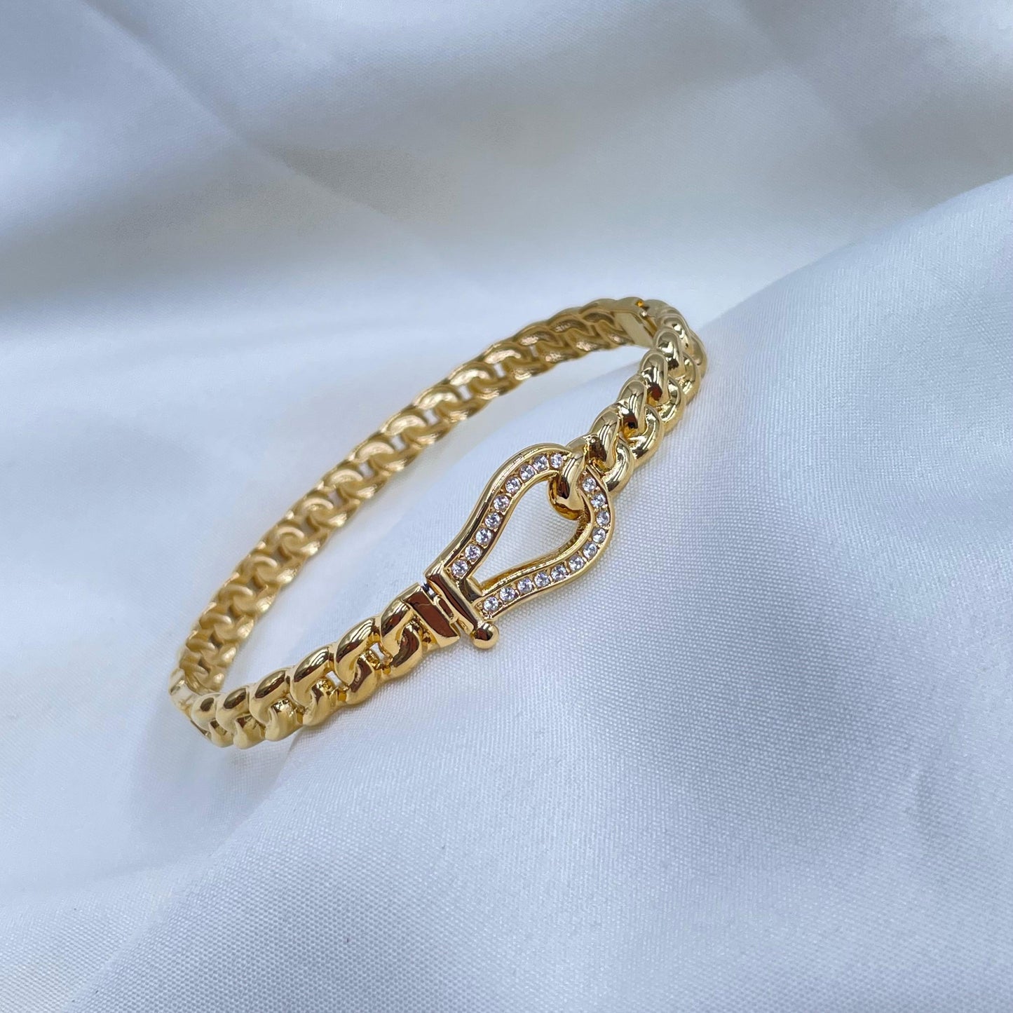 Golden Shackle Bracelet