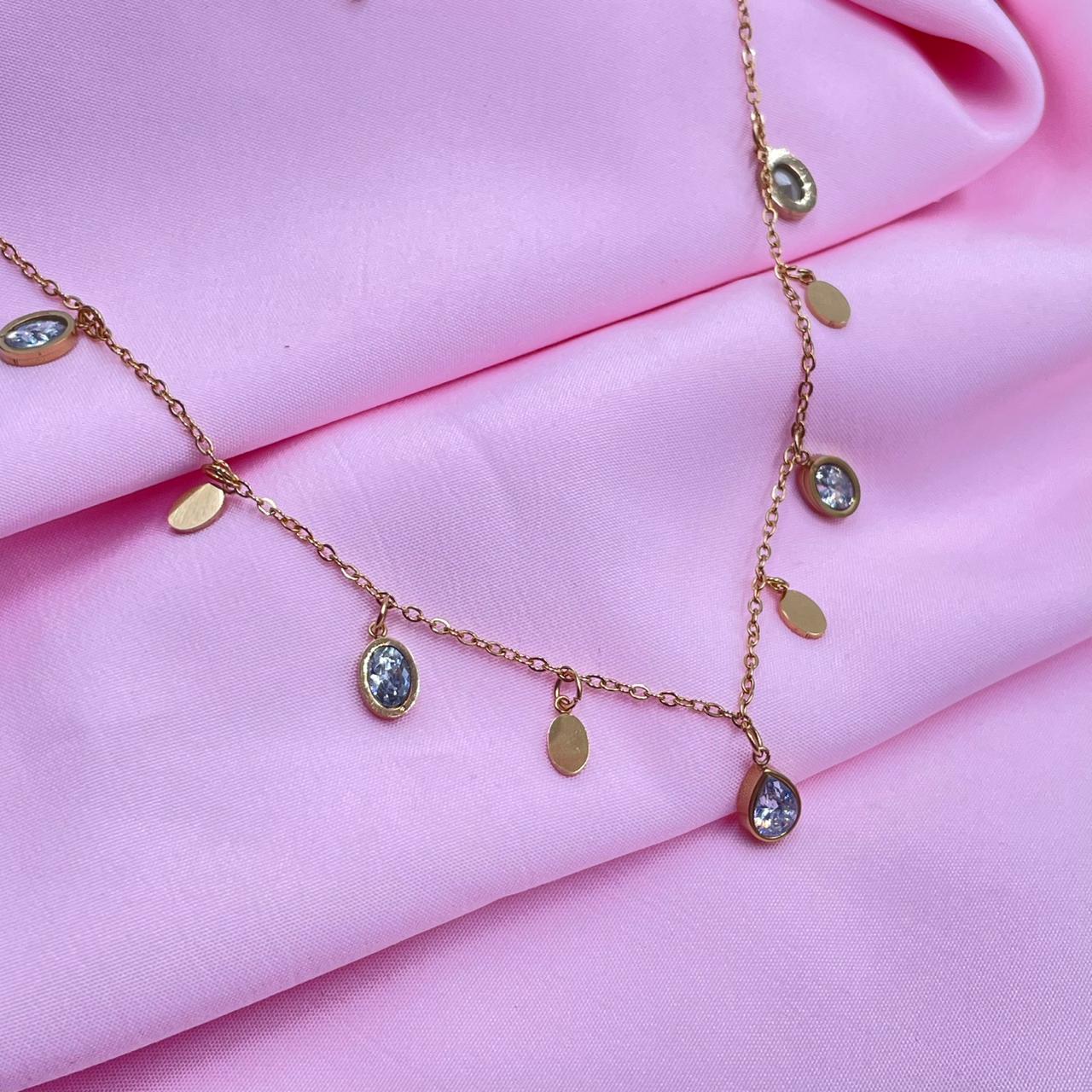Petite Gem Drop necklace