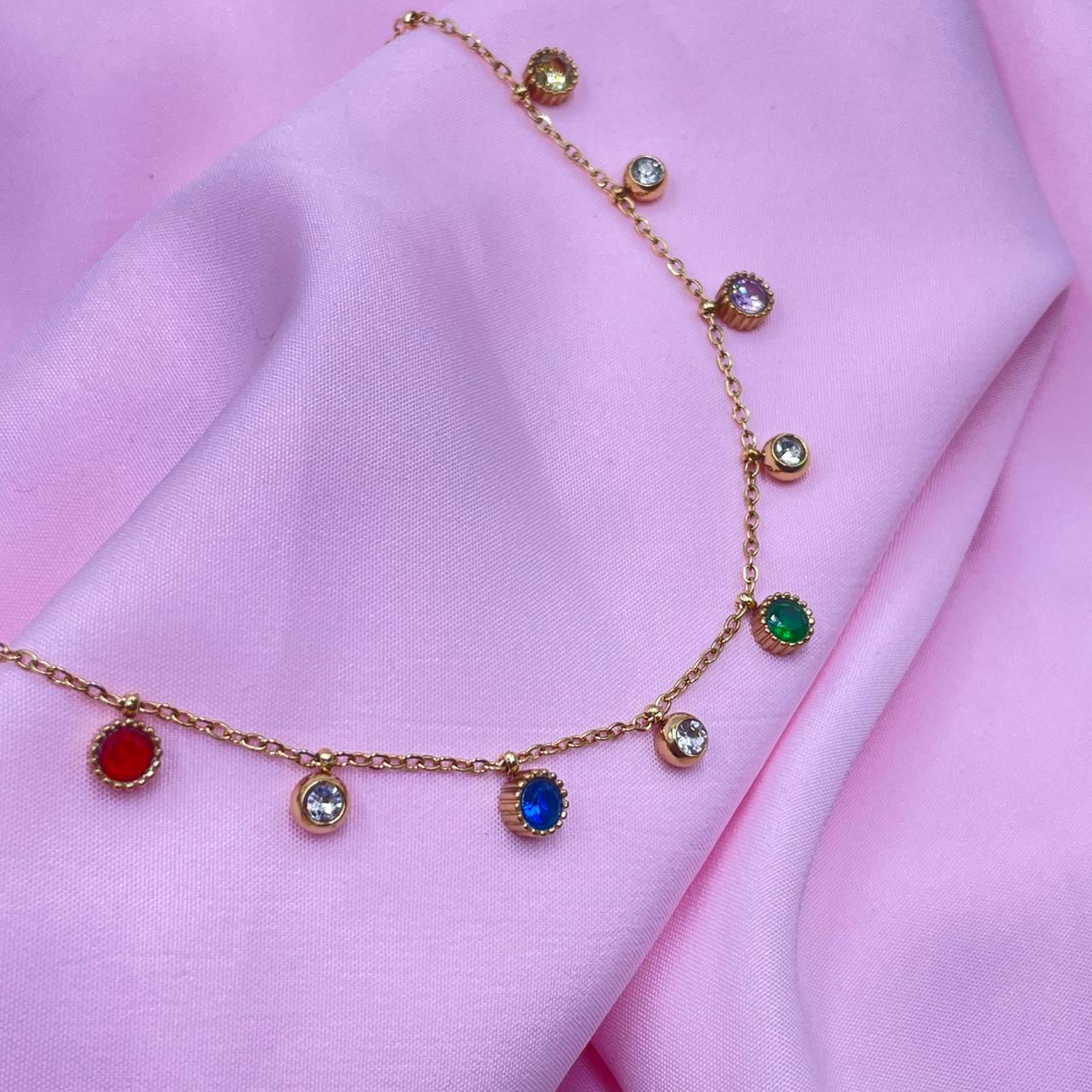 Multi Stone Necklace