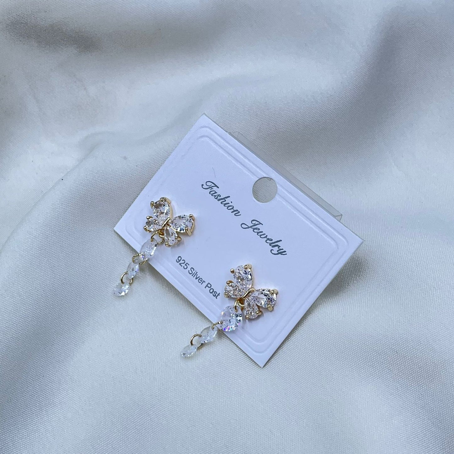 Gold Crystal Earrings