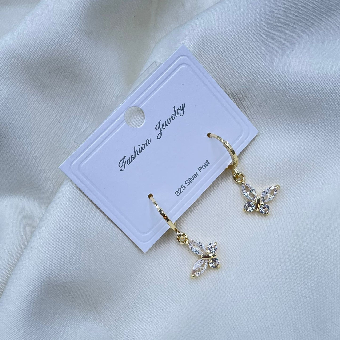 Gold Butterfly Earrings