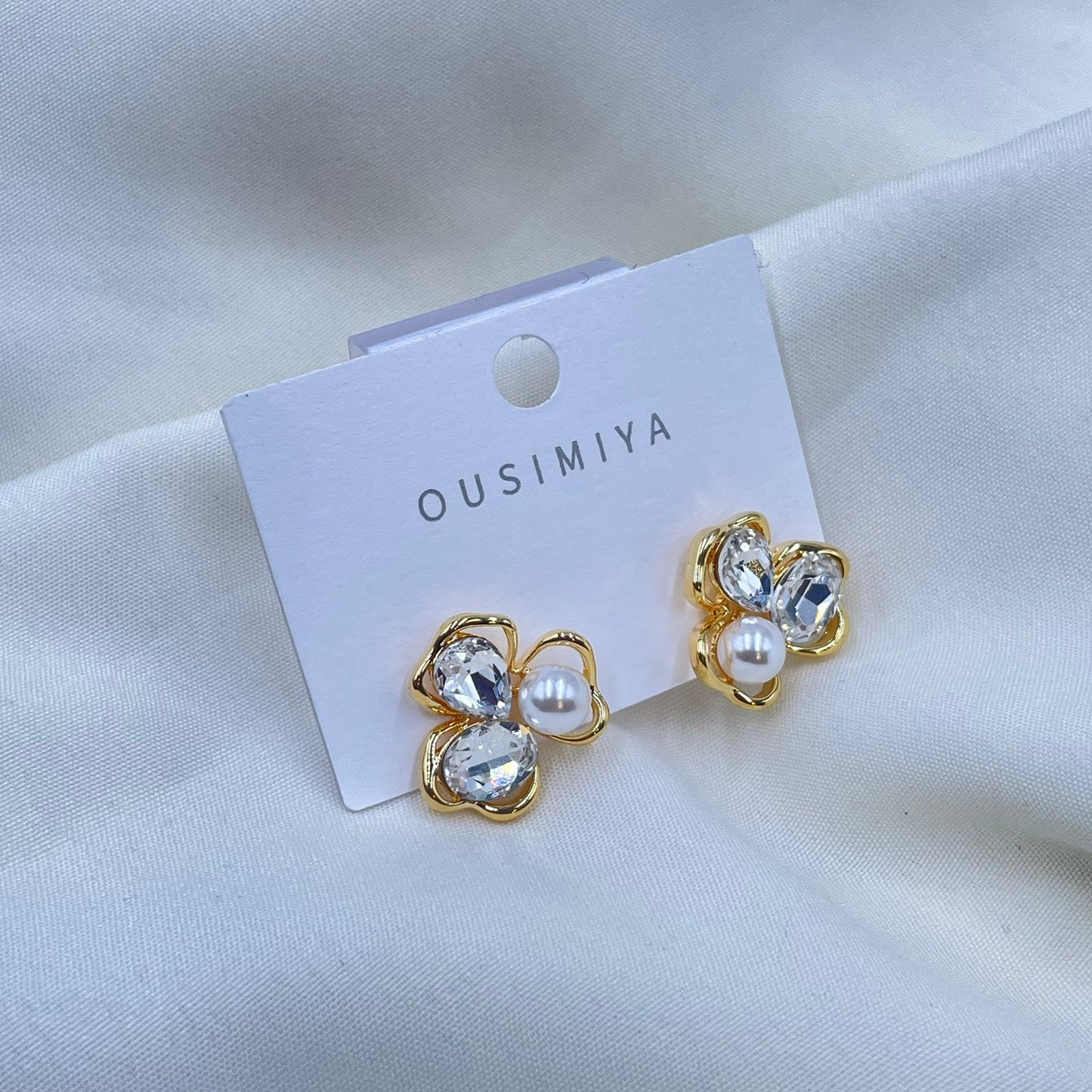 Pearl Petal Earrings