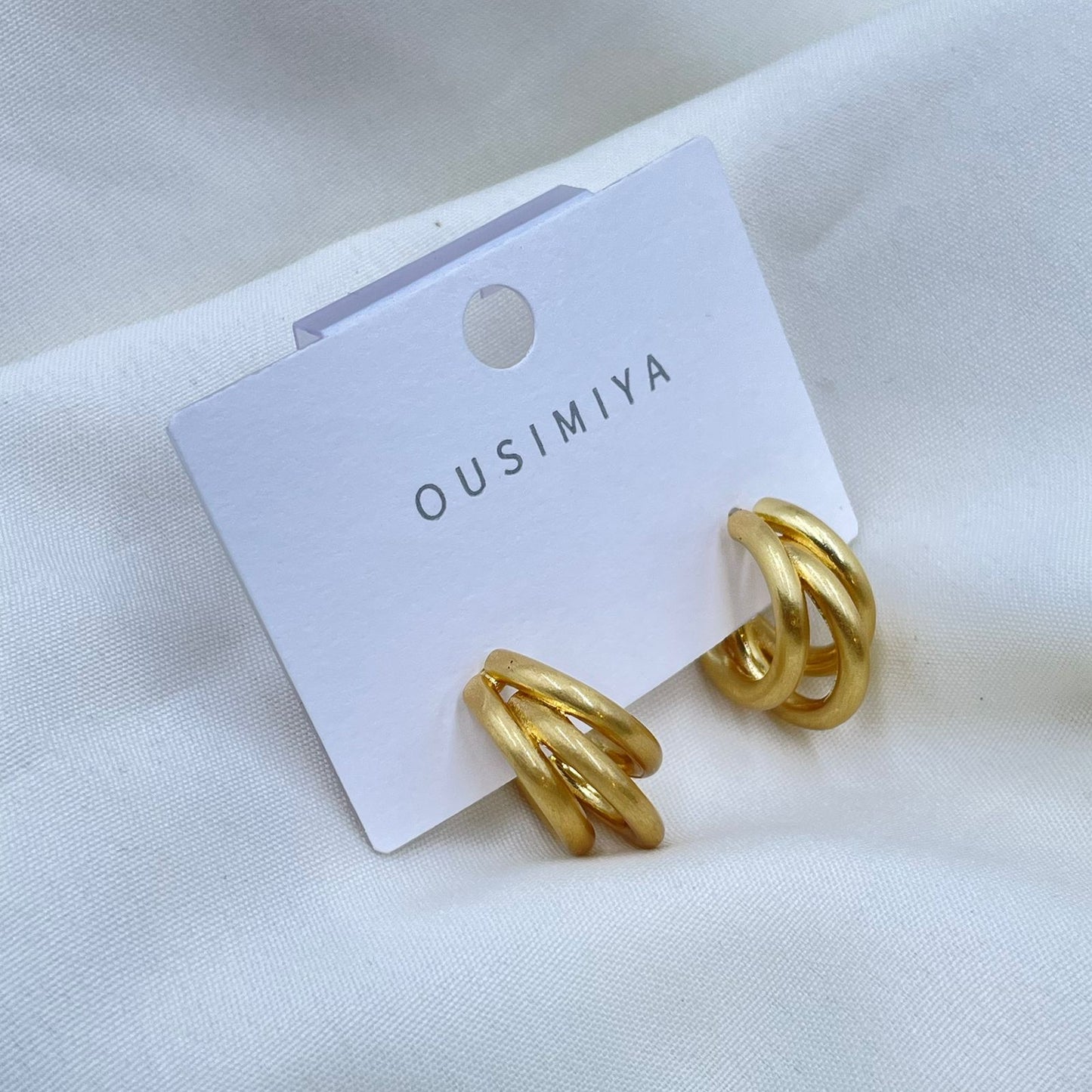 Aurora Twist Hoop Earrings