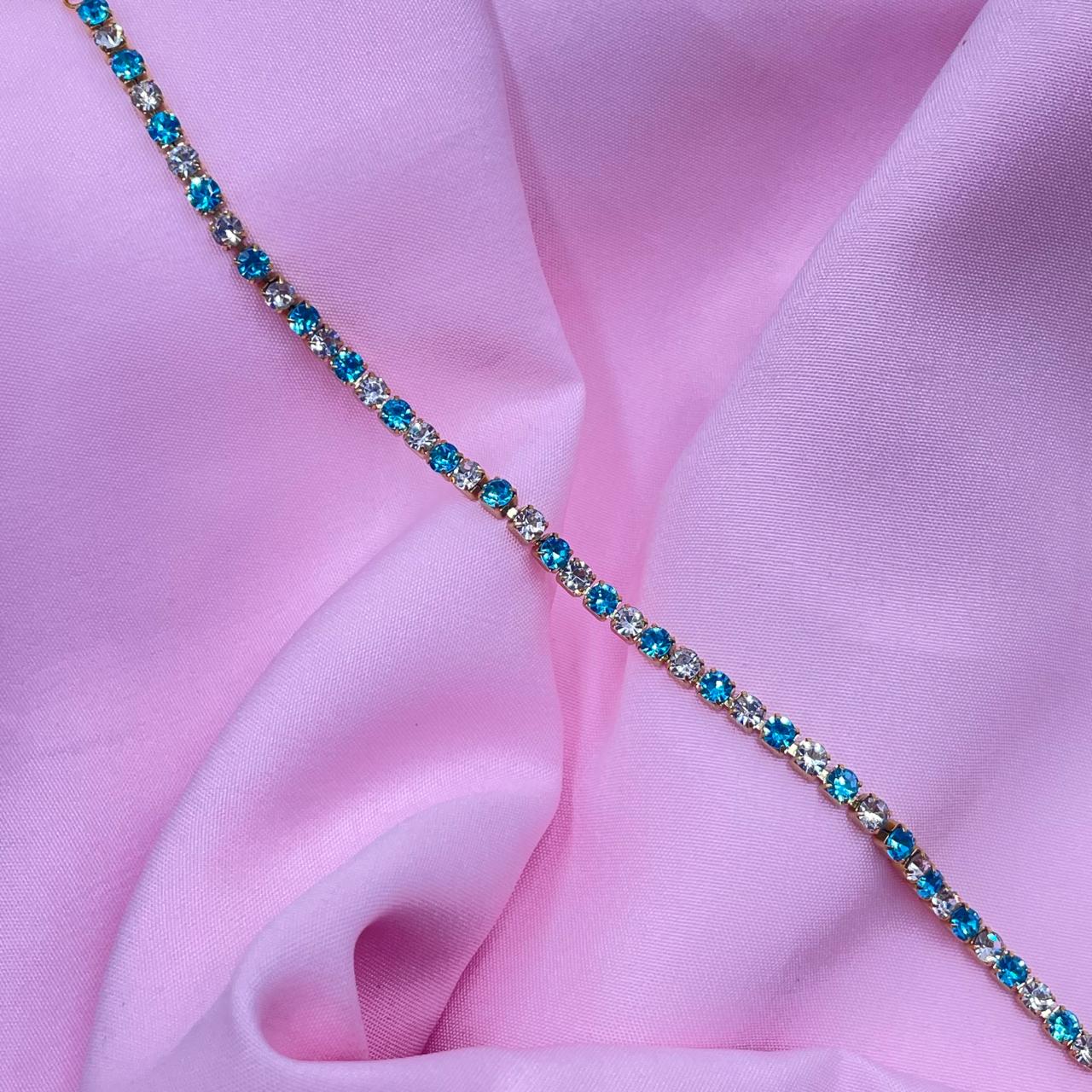 Sky Blue Tennis Bracelet