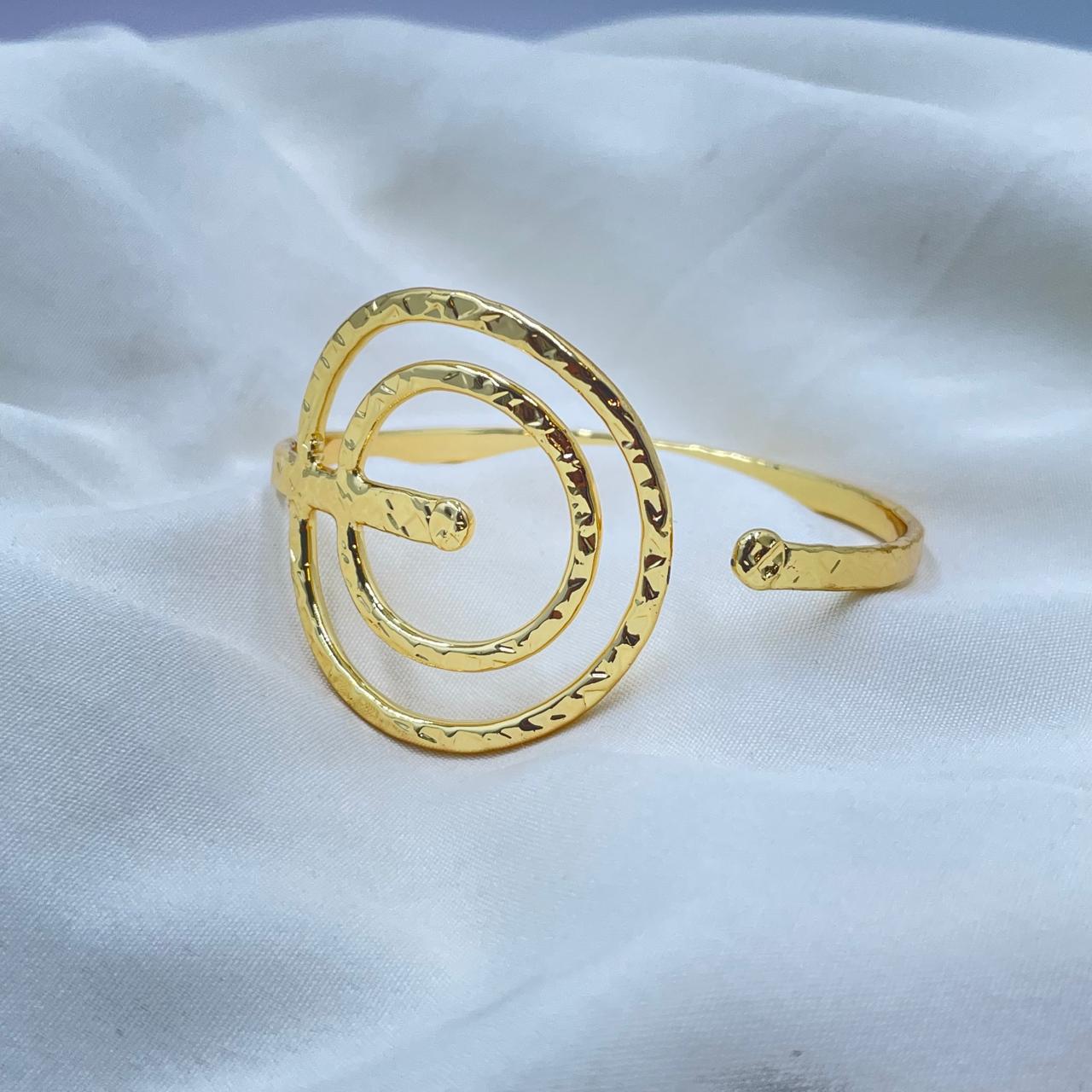 Glimmer Cuff Brass Bracelet