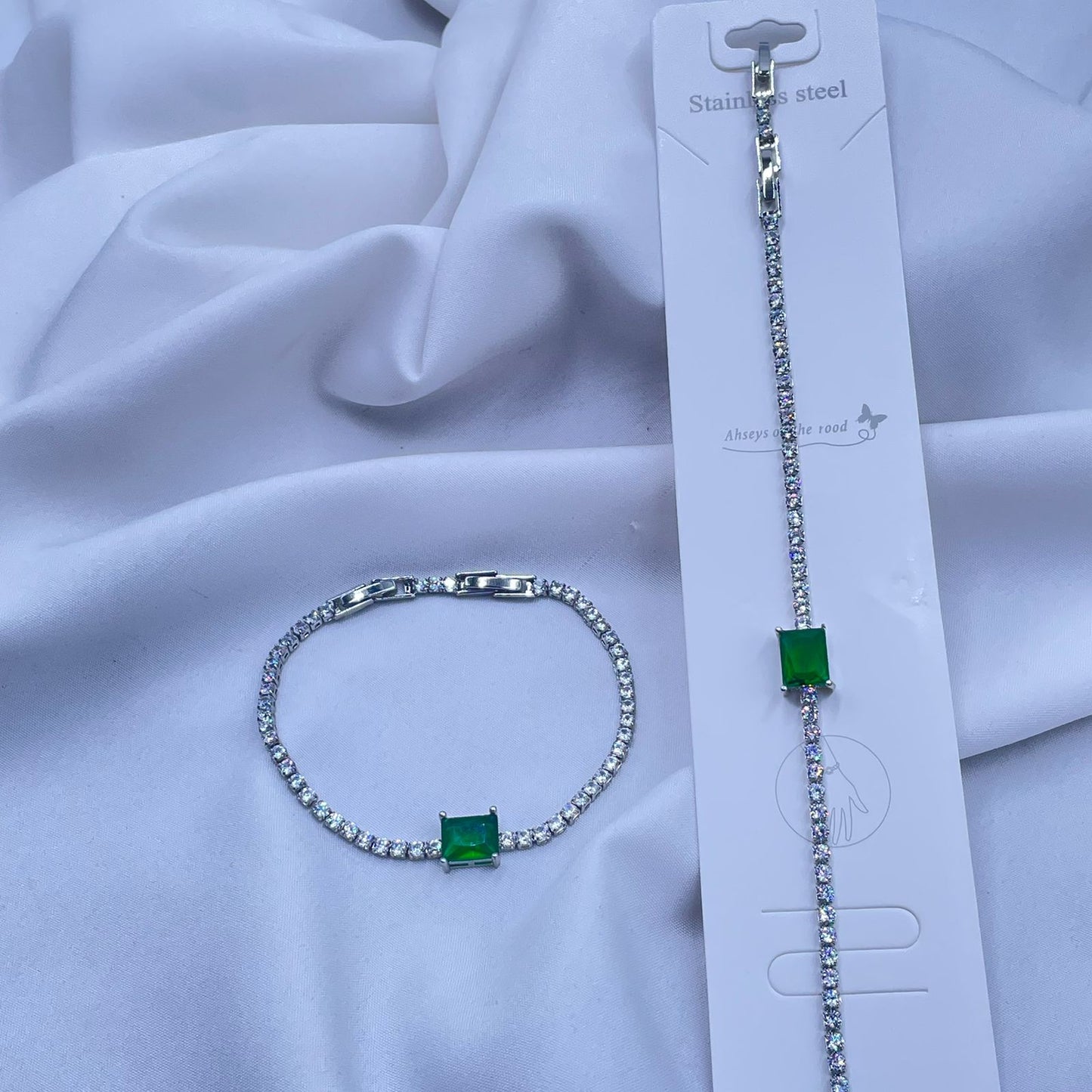 Green Radiance Tennis Bracelet