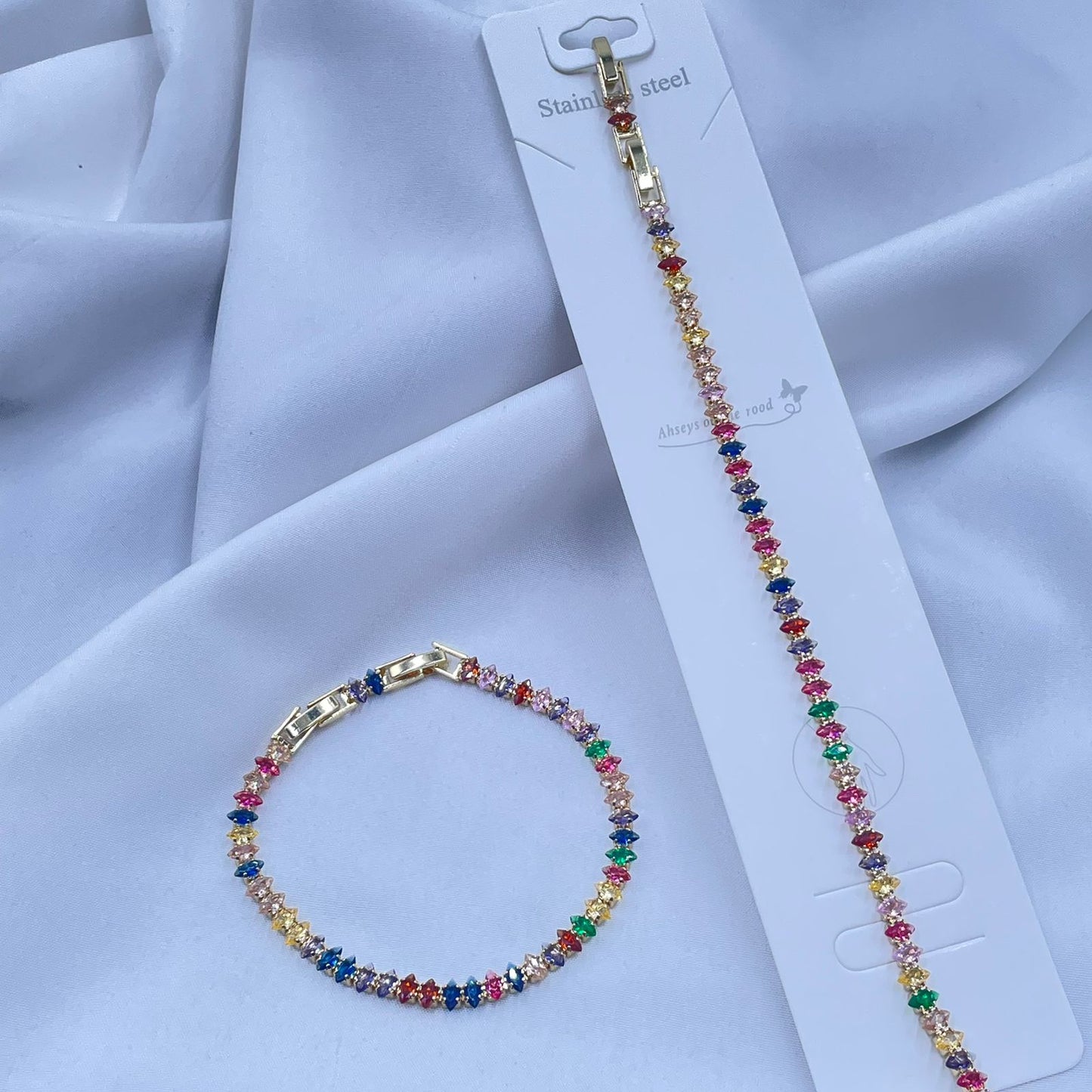 Multicolour Tennis Bracelet