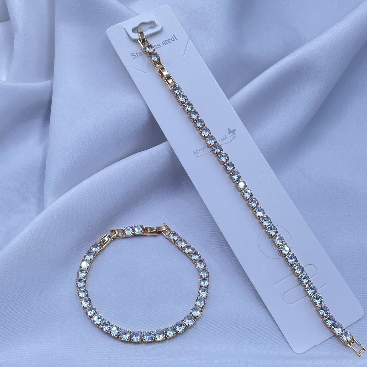 Golden Aurora Tennis Bracelet