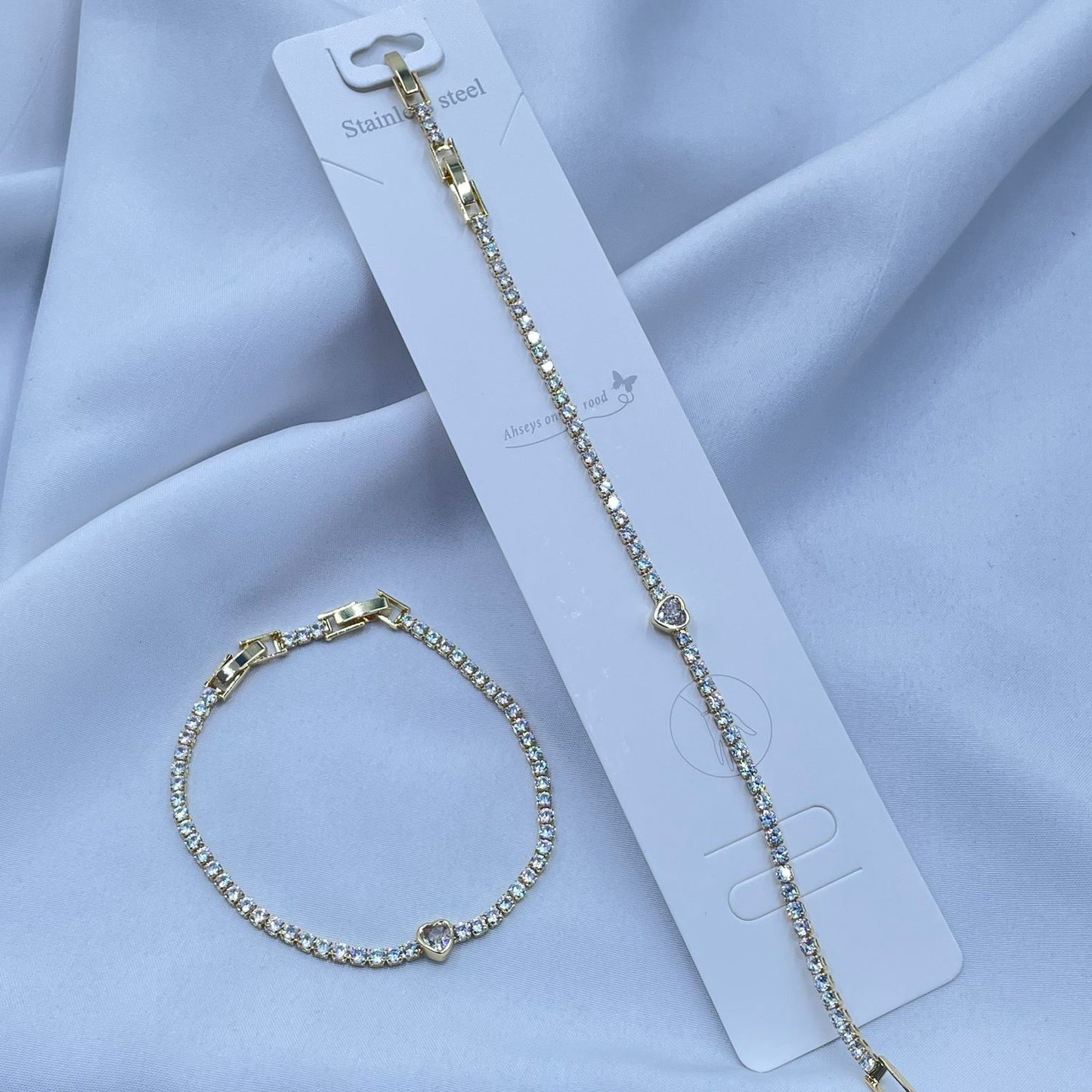 Mini Heart Tennis Bracelet