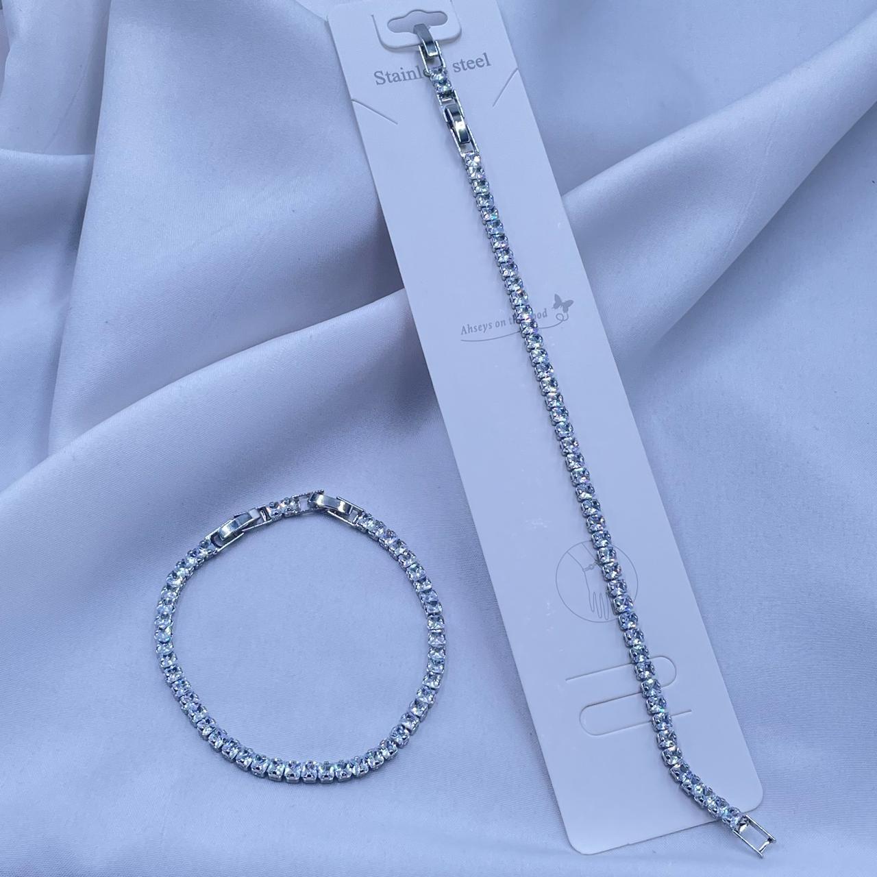 Square shape Tennis Bracelet