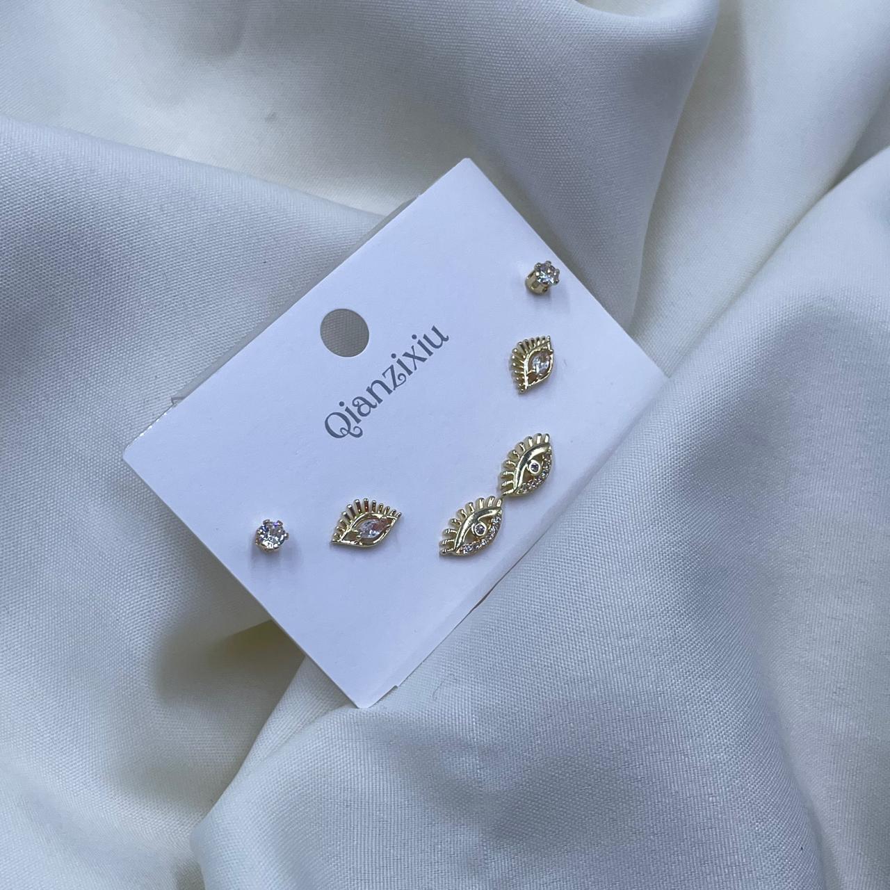 Evil Eye Combo Earrings