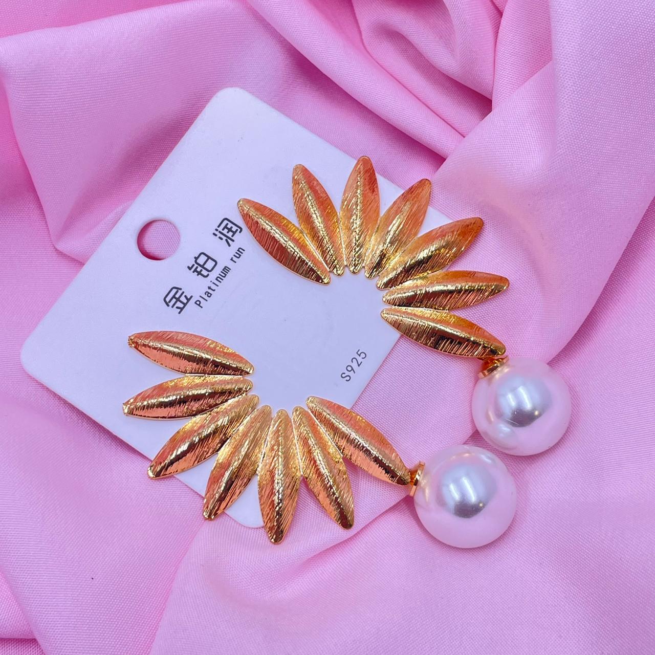 Metallic Statement Earrings