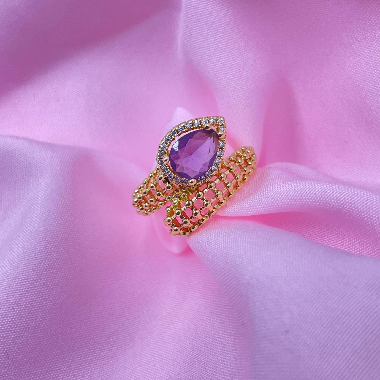 Crystal Dot Studded Ring