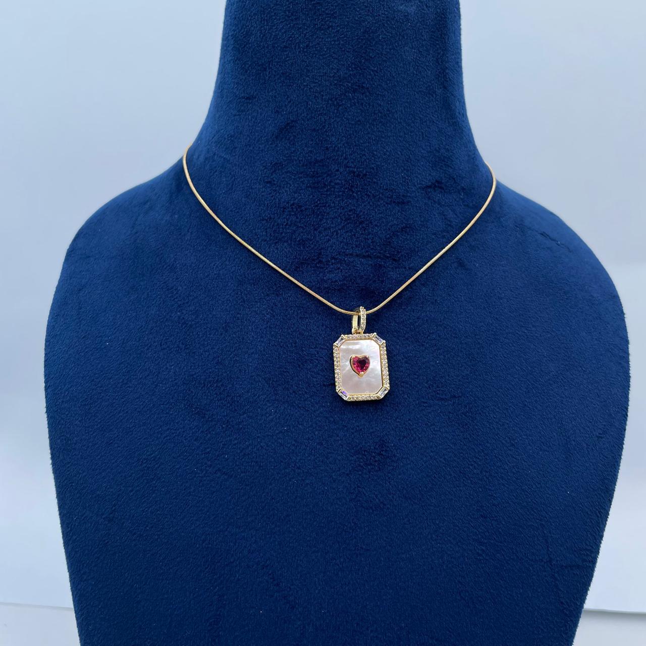 Red Foxtail Necklace