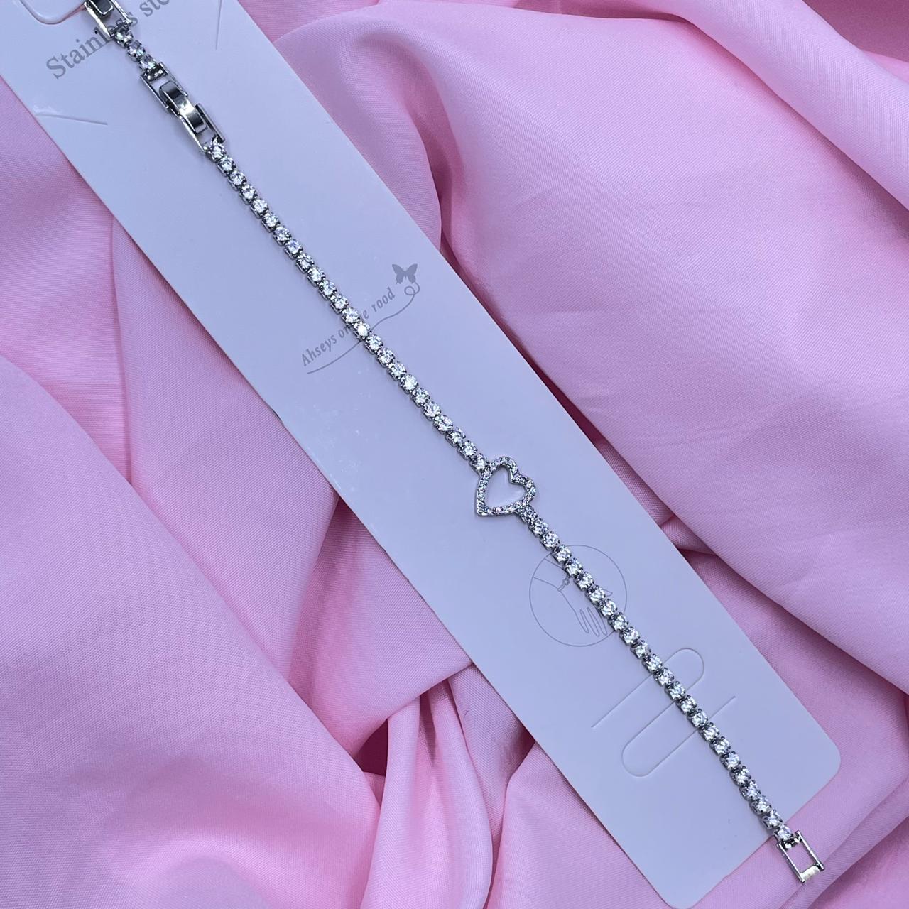Glitter Row Tennis Bracelet