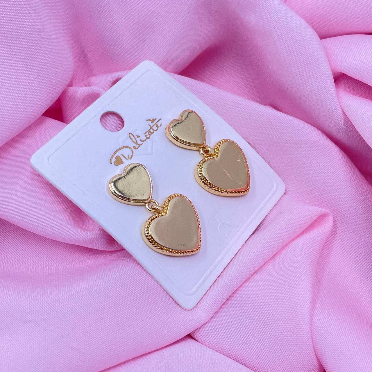 Golden Heart Earrings