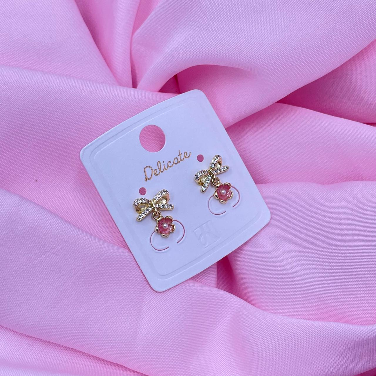 Golden Bow Earrings