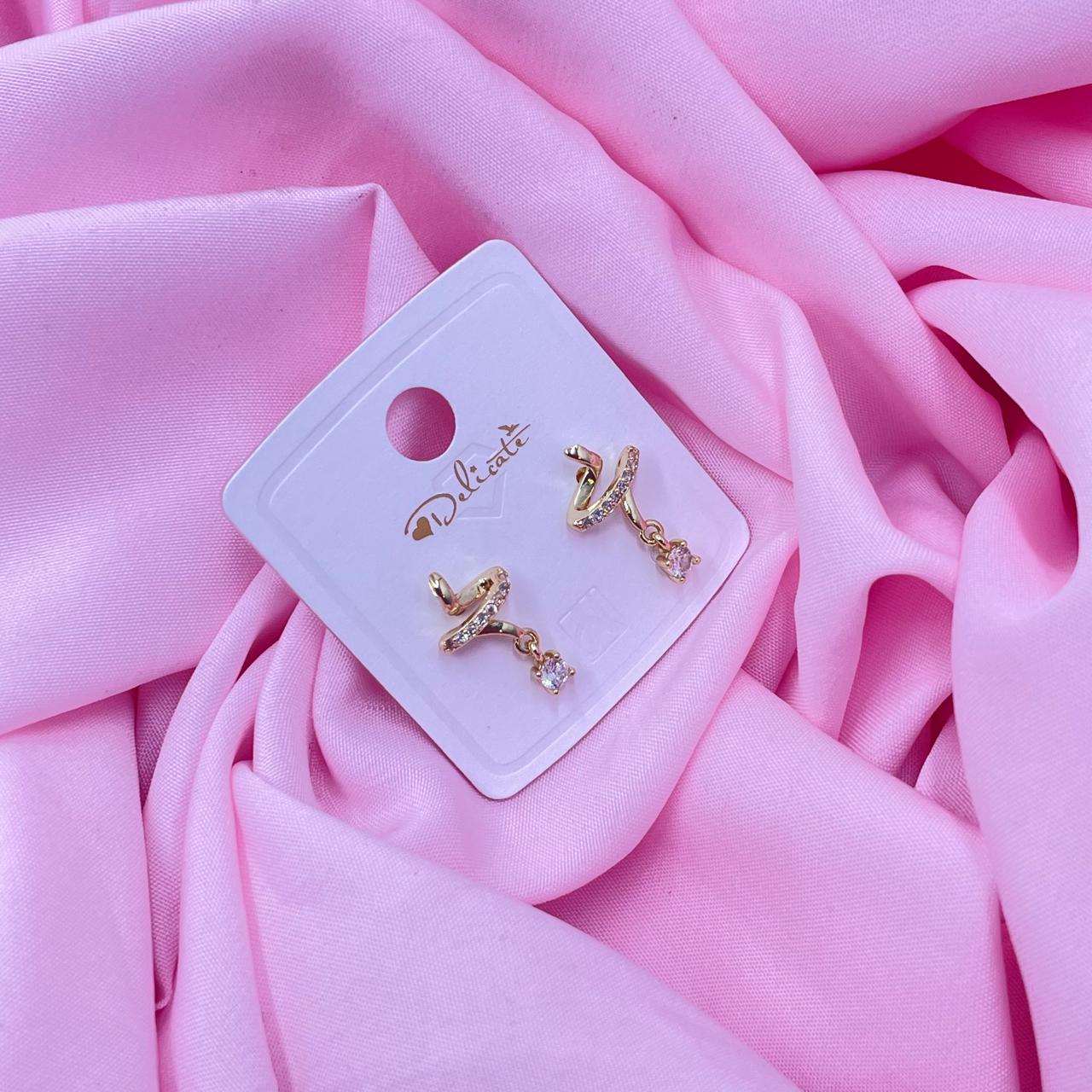 Golden Texture Earrings