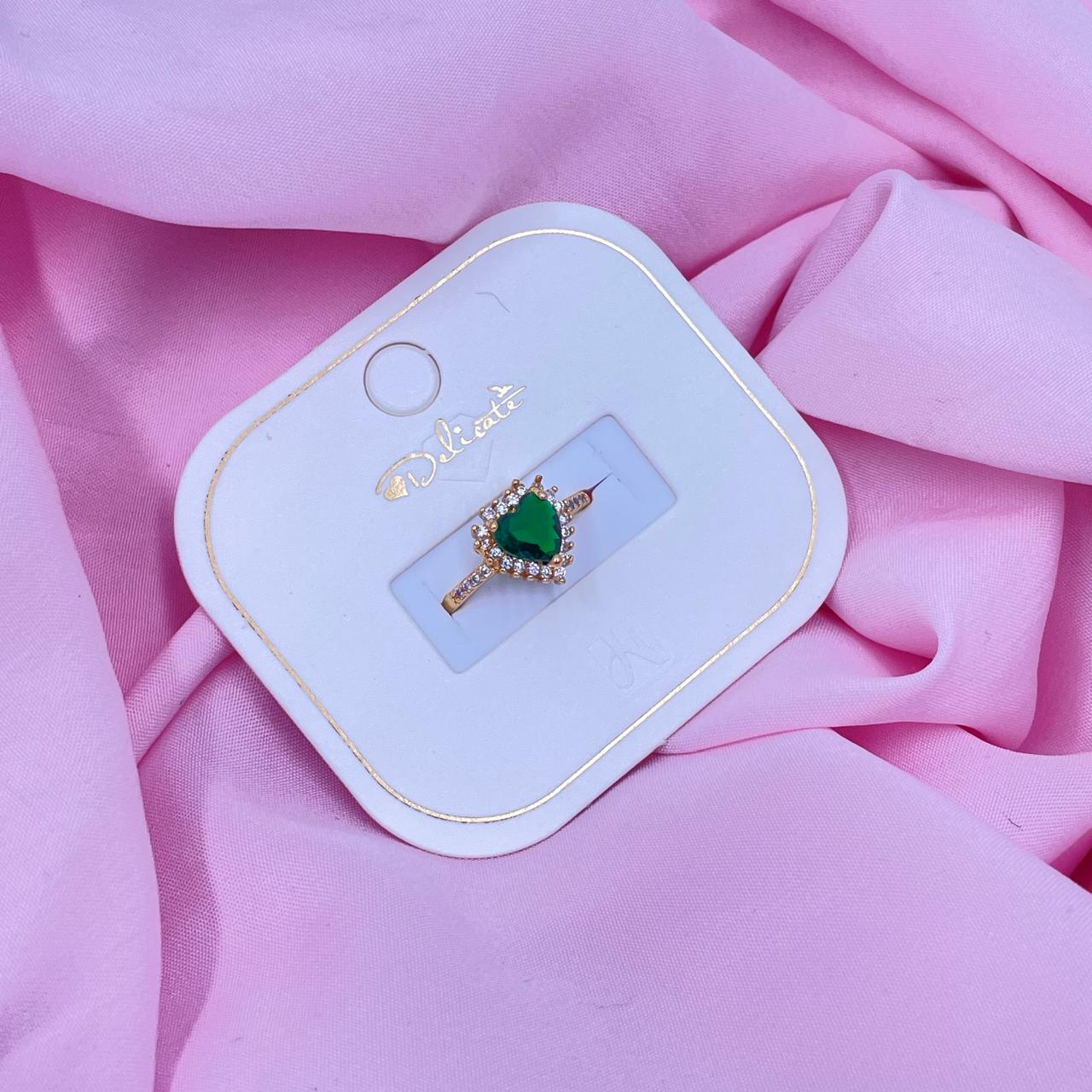 Green Heart Ring