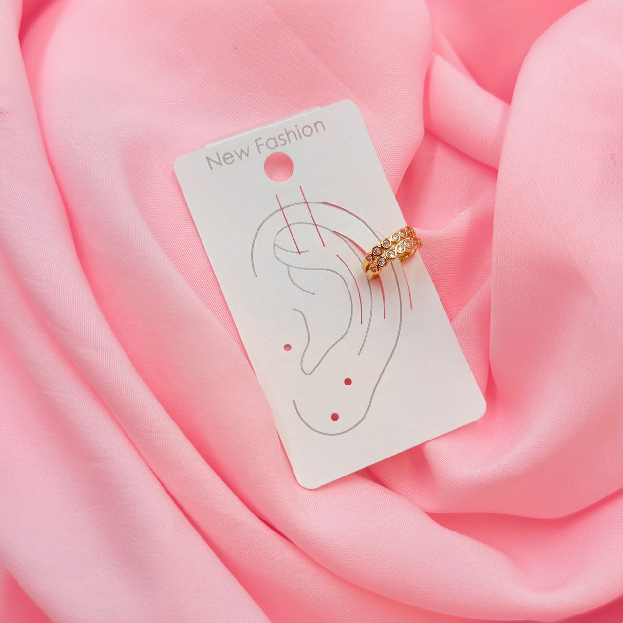 Crystal Tide Ear Cuff Earring