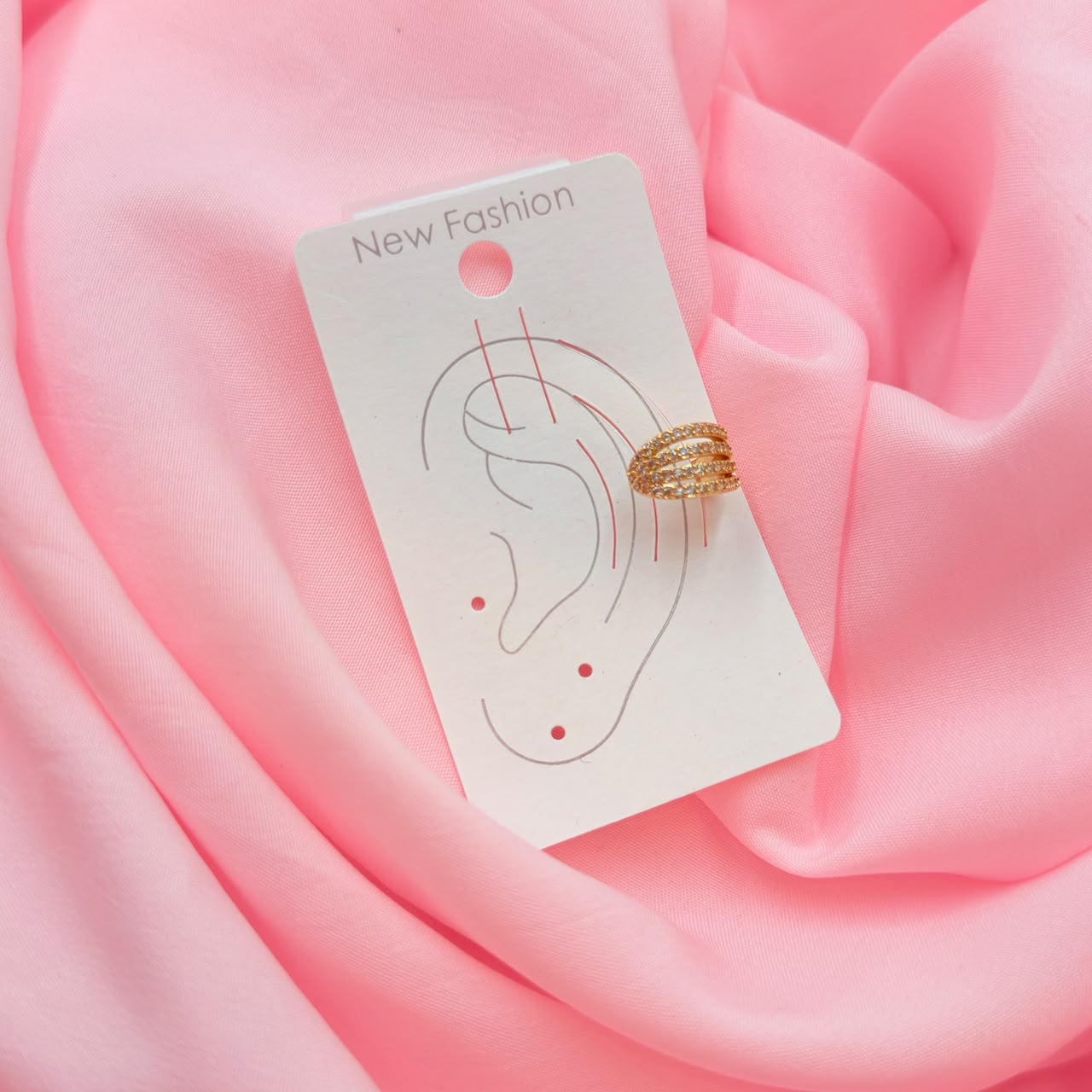 Flame Curve Ear Cuff Earring