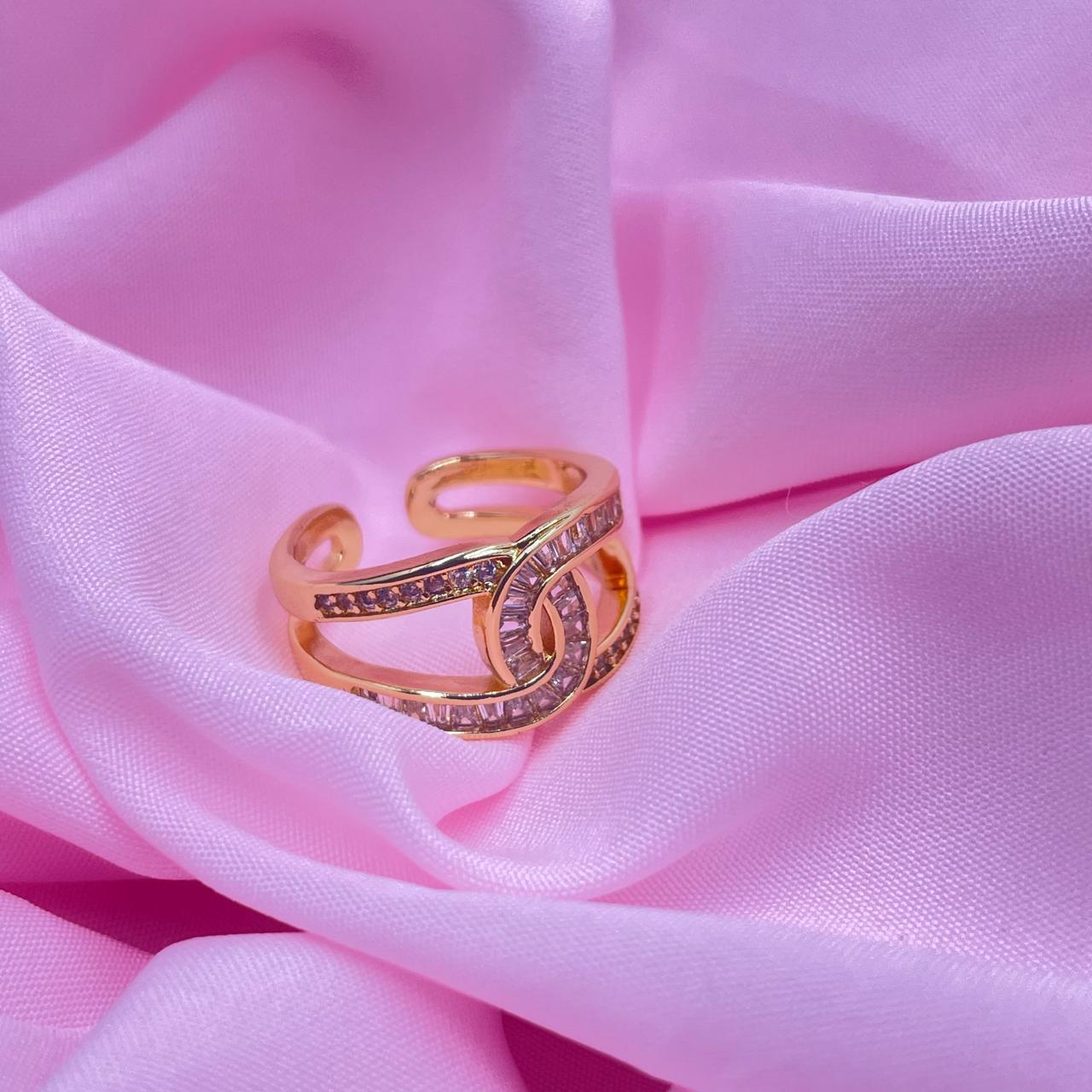 Moon Glow Stud Ring