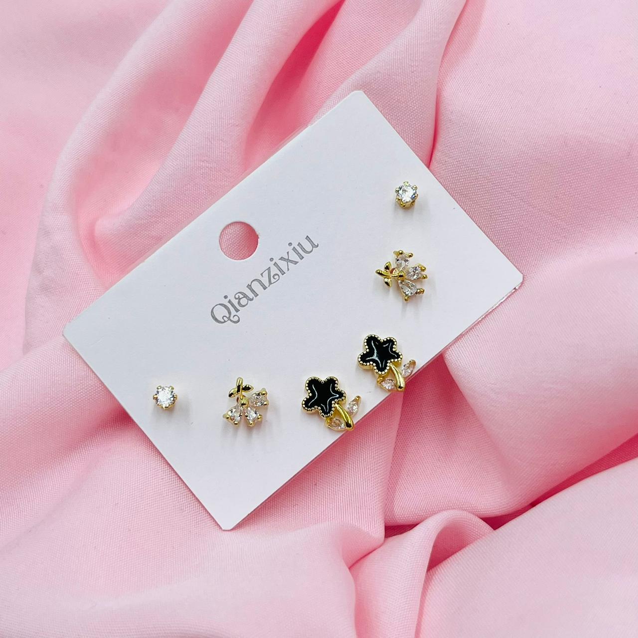 Ethereal Shine Combo Earrings