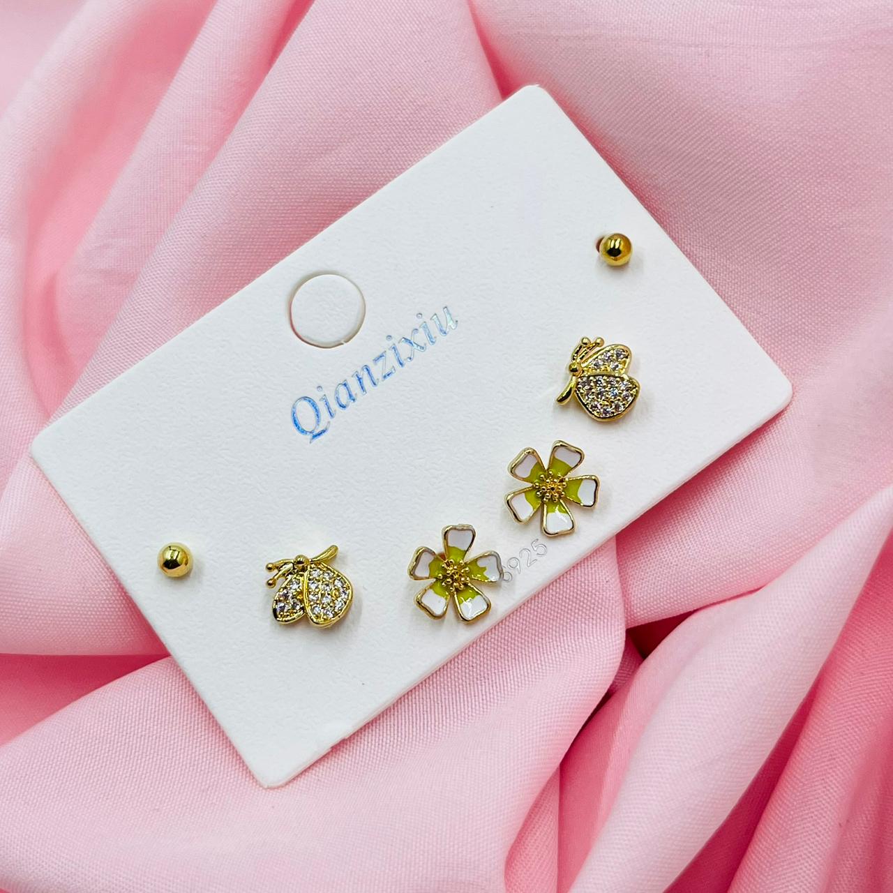 Golden Glow Combo Earrings