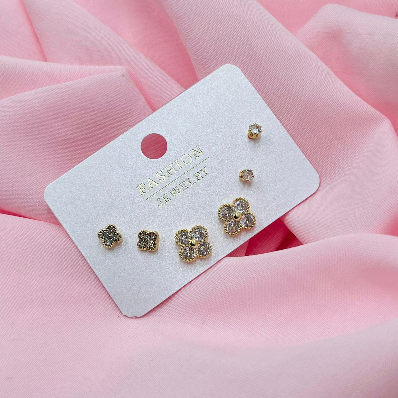 Golden Queen Combo Earrings